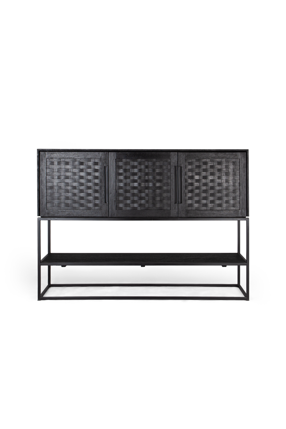 Black Wooden 3-Door High Dresser | dBodhi Karma | OROA.com