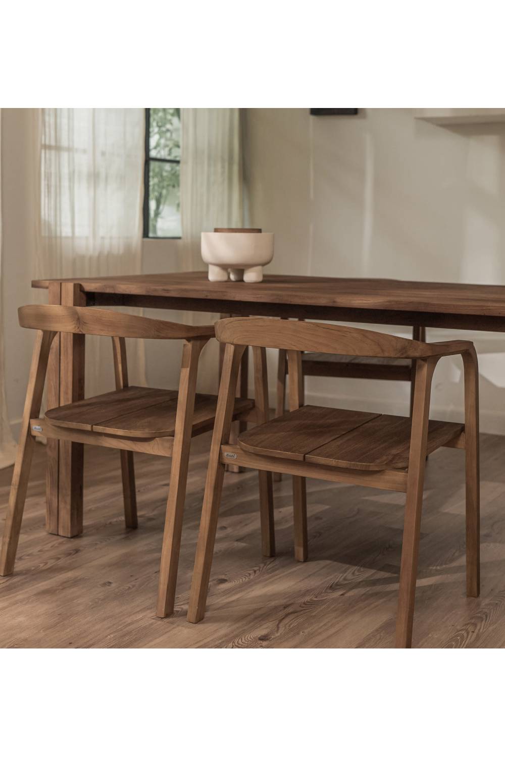 Teak Curved Dining Chair | dBodhi Classy Bibo | OROA.com