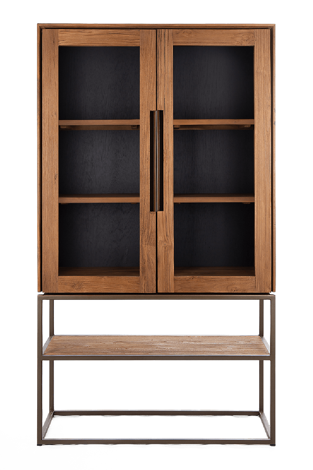 Wooden Cabinet with 2-Glass Doors | dBodhi Karma | OROA.com