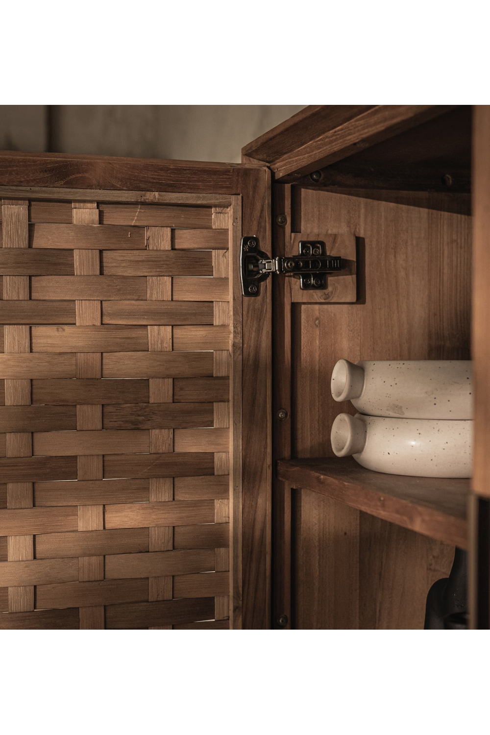 Handwoven Bamboo 2-Door Cabinet | dBodhi Karma | OROA.com