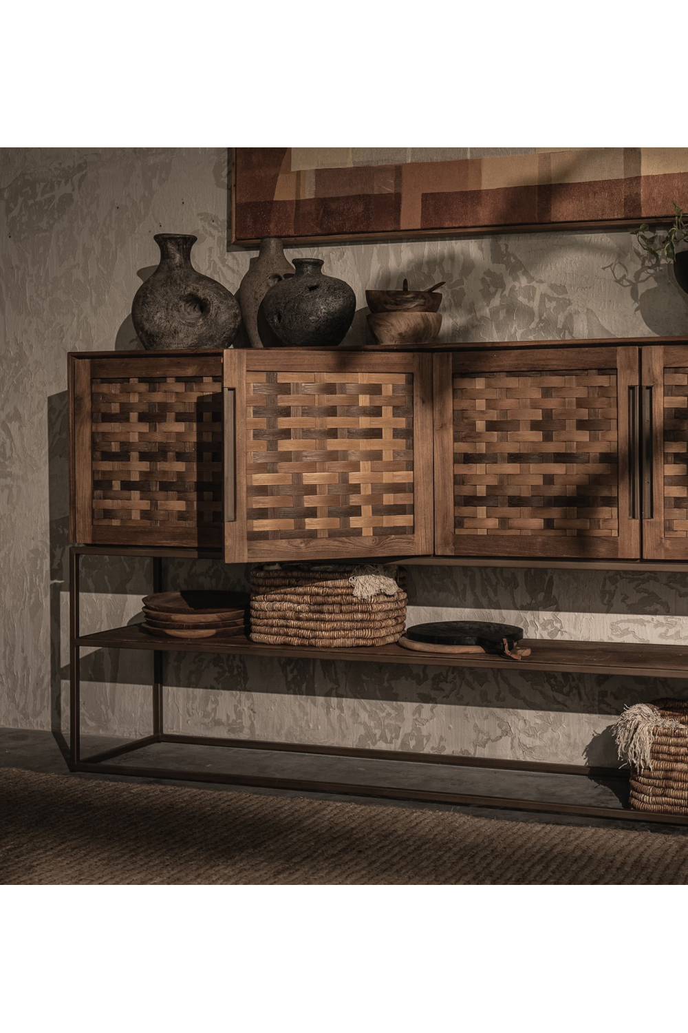 Natural Wooden High Dresser | dBodhi Karma | OROA.com