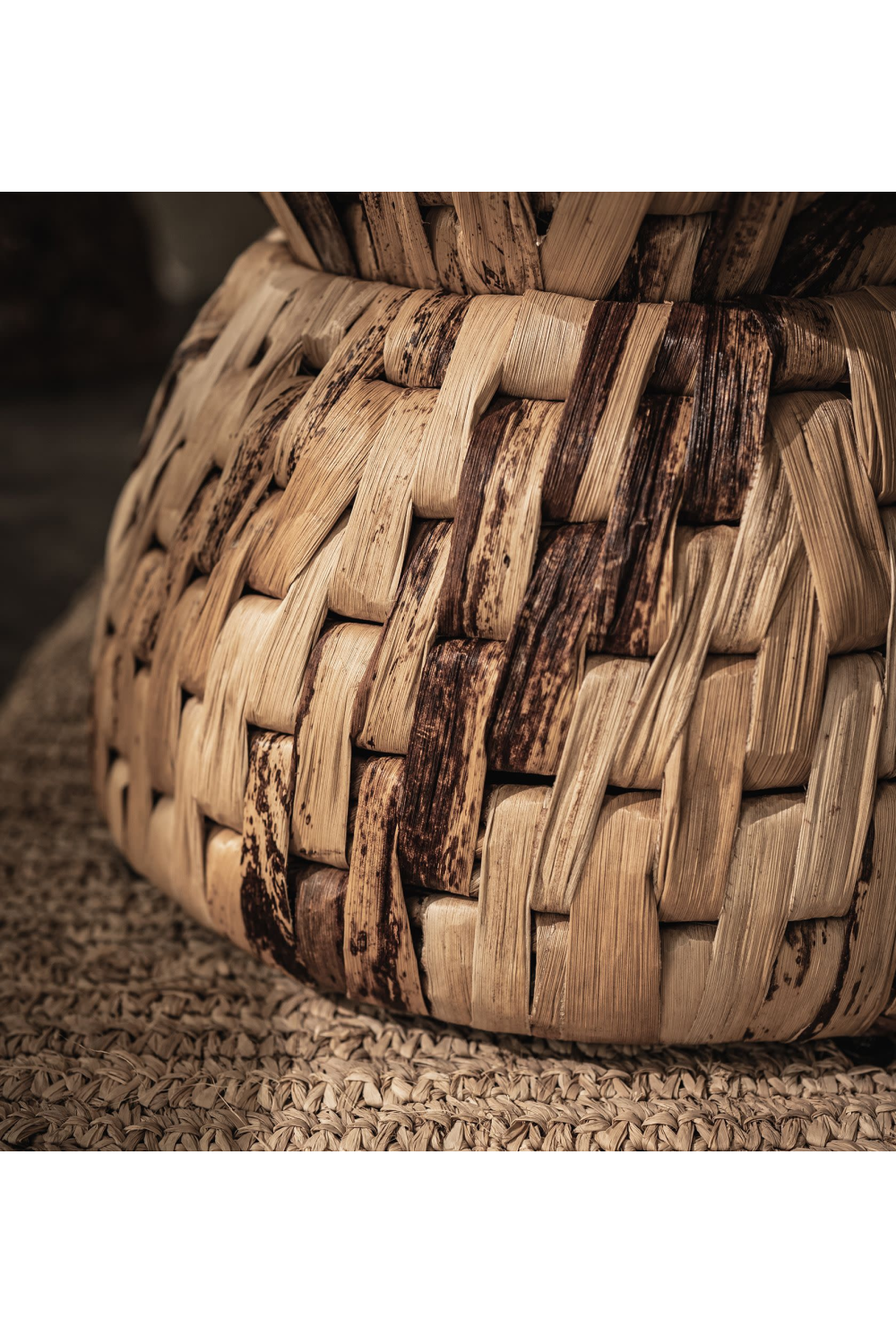 Hourglass Shaped Woven Stool | dBodhi Rebana Bariton | OROA.com
