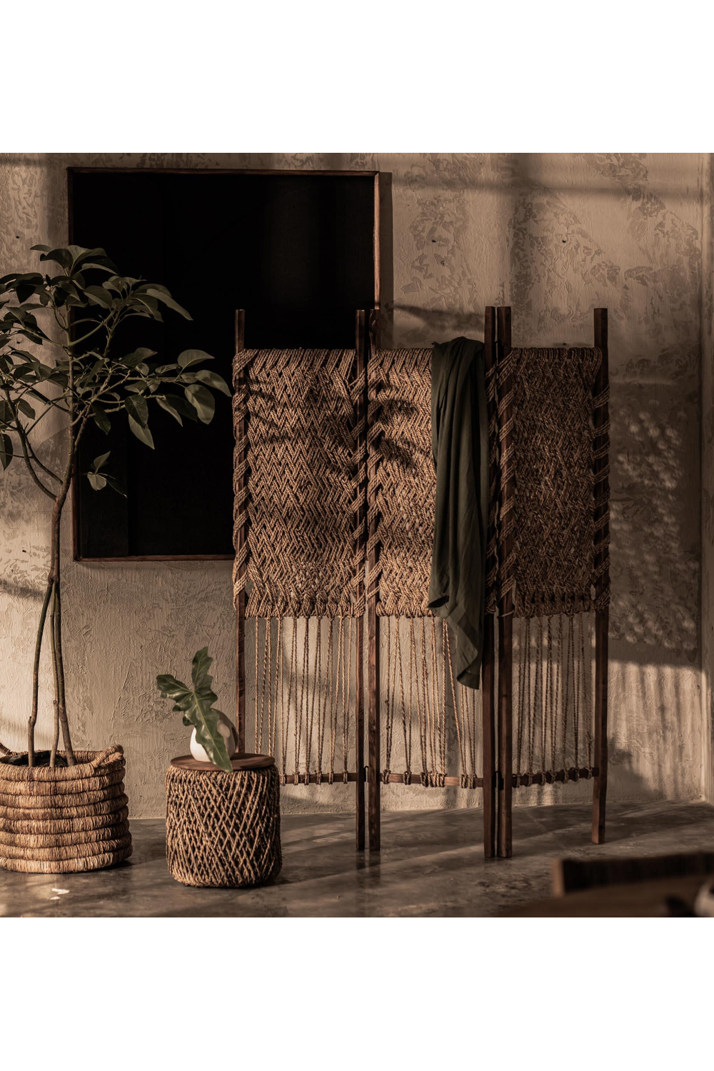 Natural Macrame Style Single Divider | dBodhi | OROA.com
