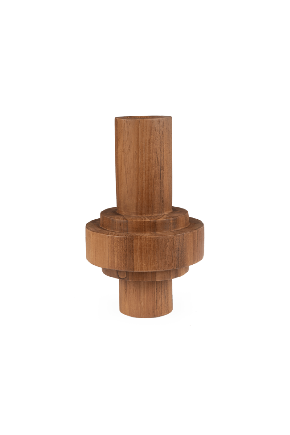 Teak Cylinder Vase | dBodhi | OROA.com