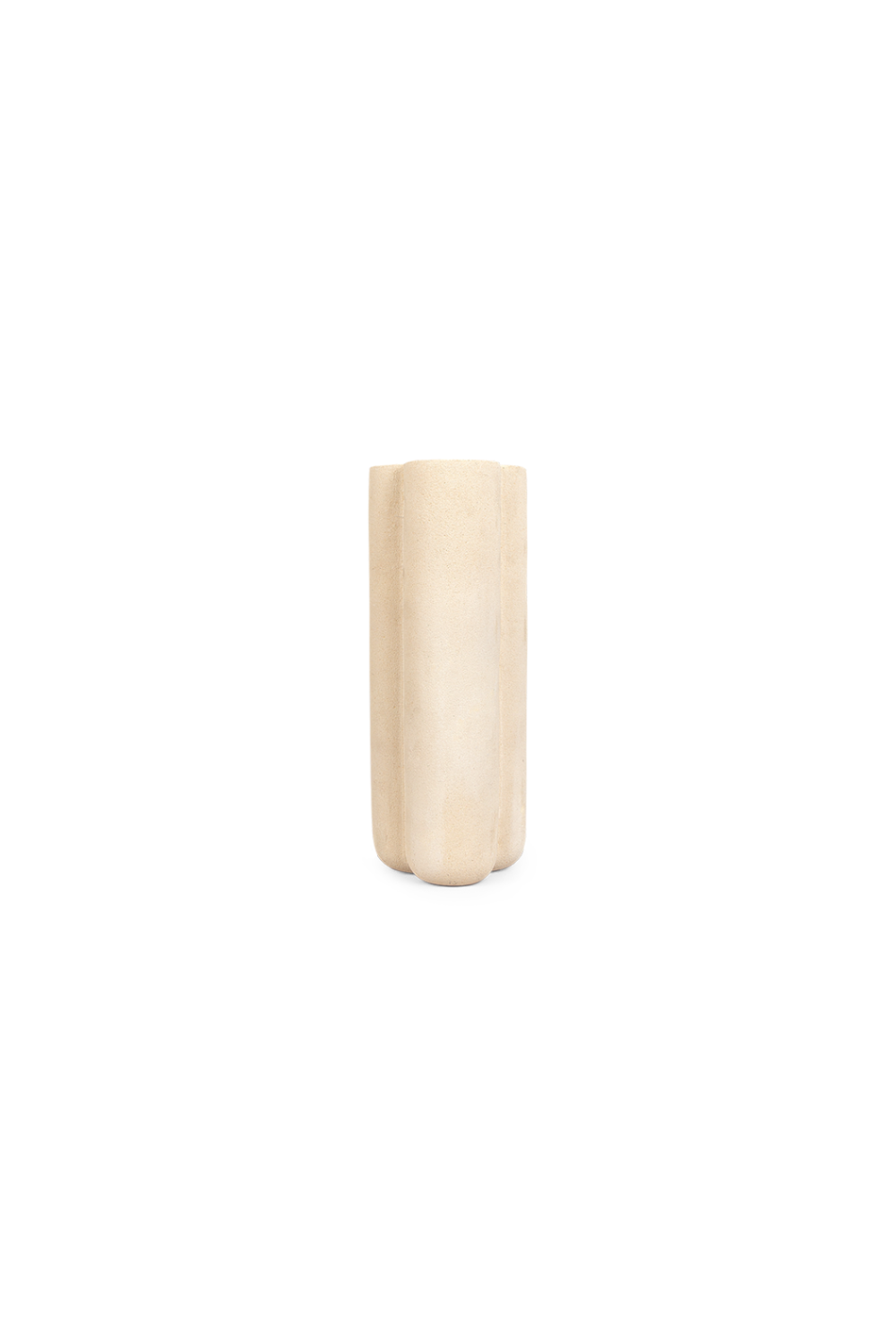 White Sculptured Sandstone Vase | dBodhi | OROA.com