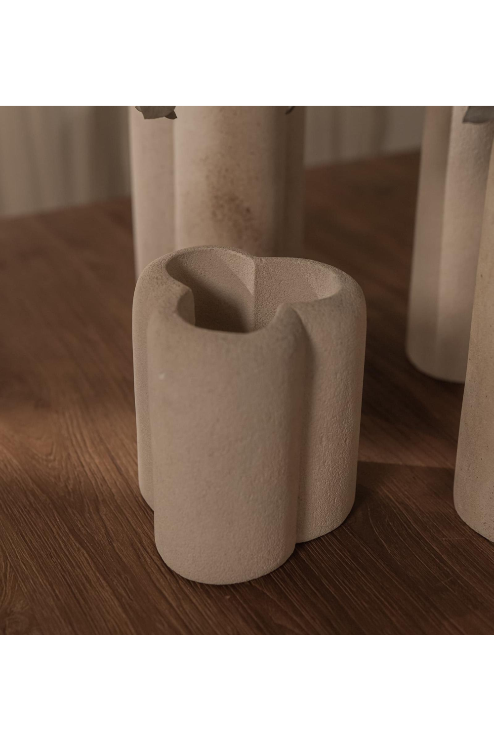 White Sandstone Curved Vase | dBodhi | OROA.com