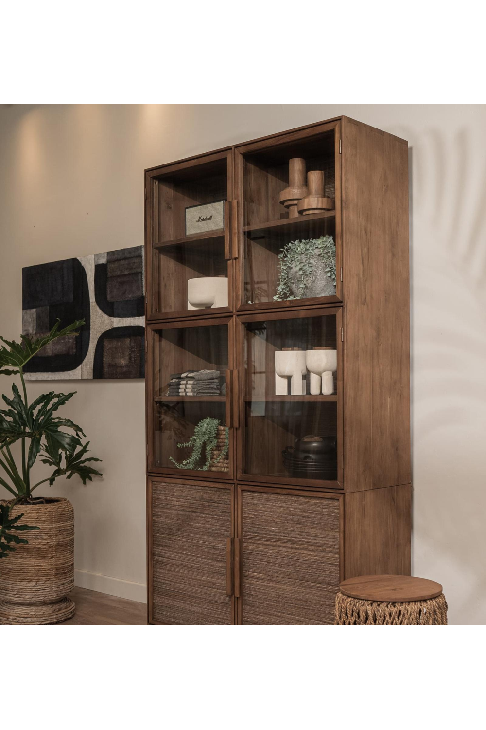 Modern Teak Display Cabinet | dBodhi Hopper | OROA.com
