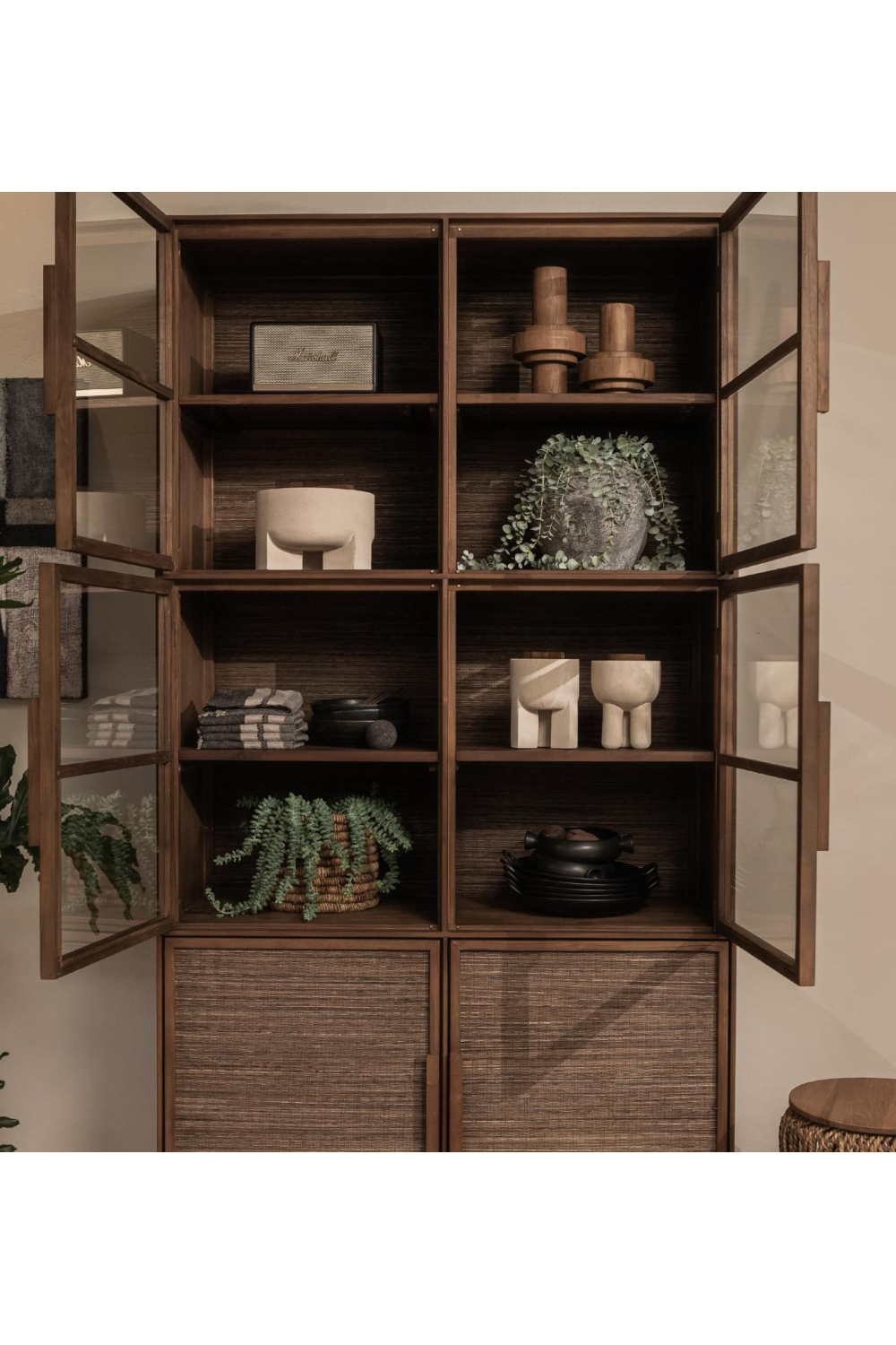 Modern Teak Display Cabinet | dBodhi Hopper | OROA.com