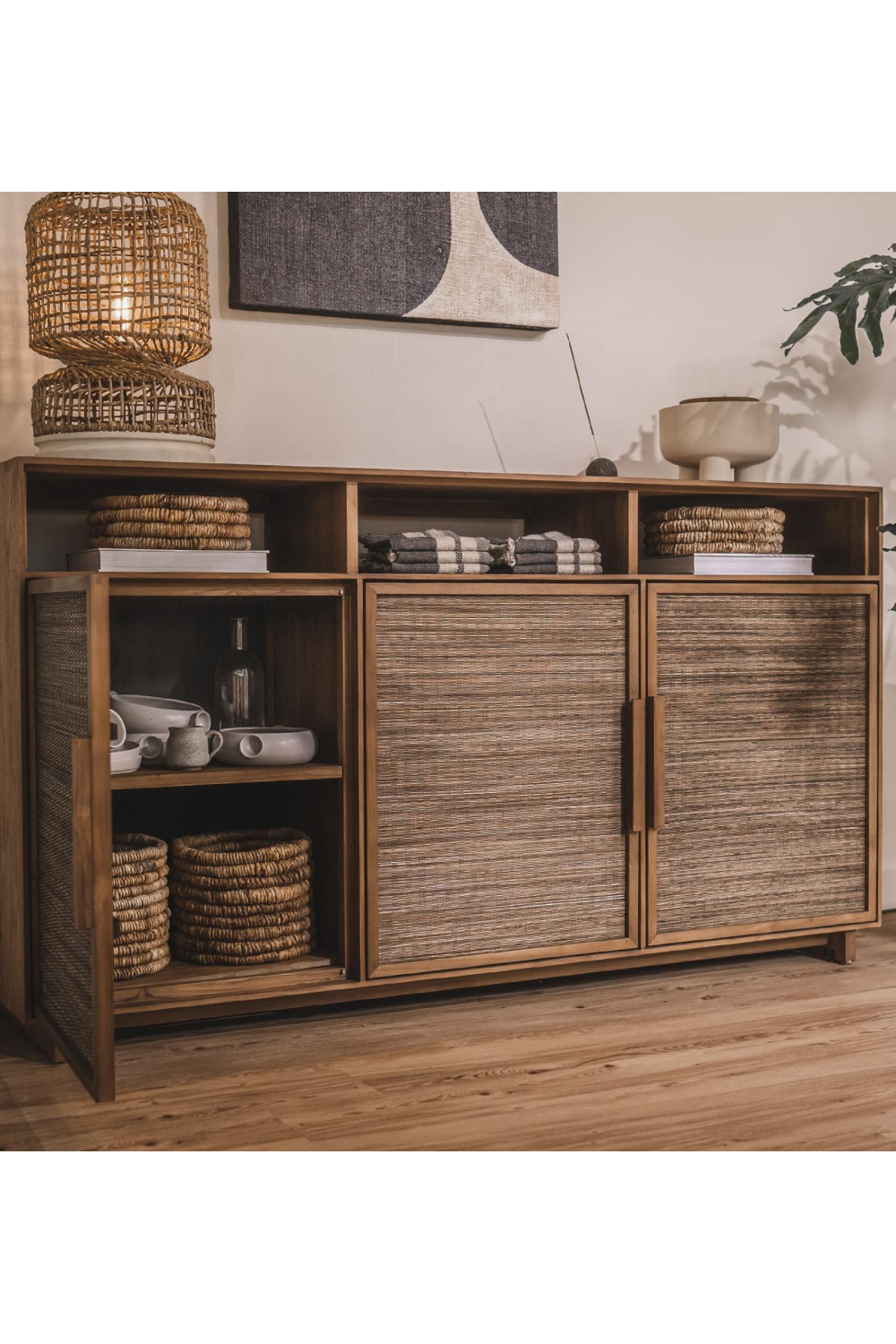 Modern Teak High Dresser | dBodhi Hopper | OROA.com