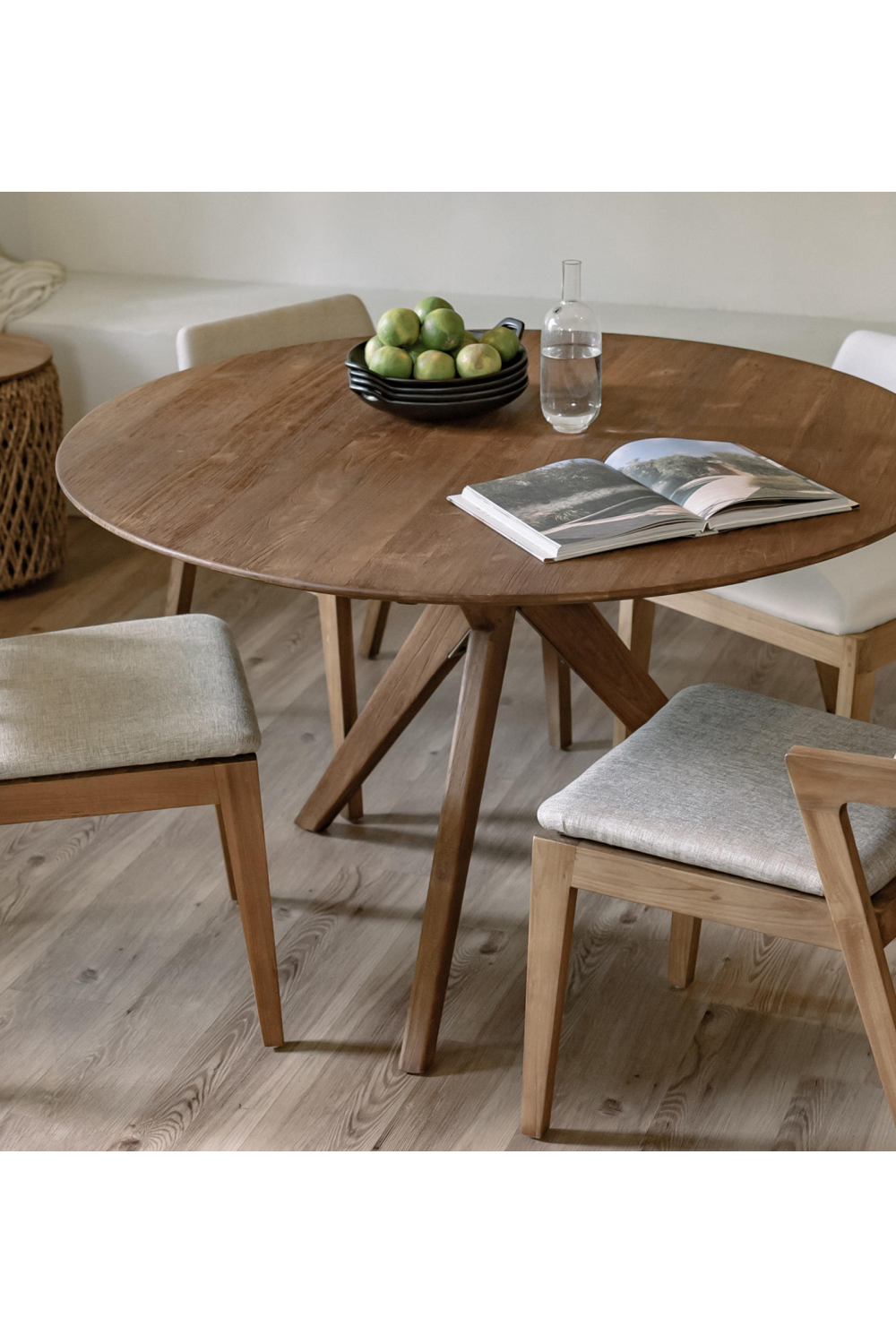 Teak Round Dining Table | dBodhi Kupu-Kupu | OROA.com