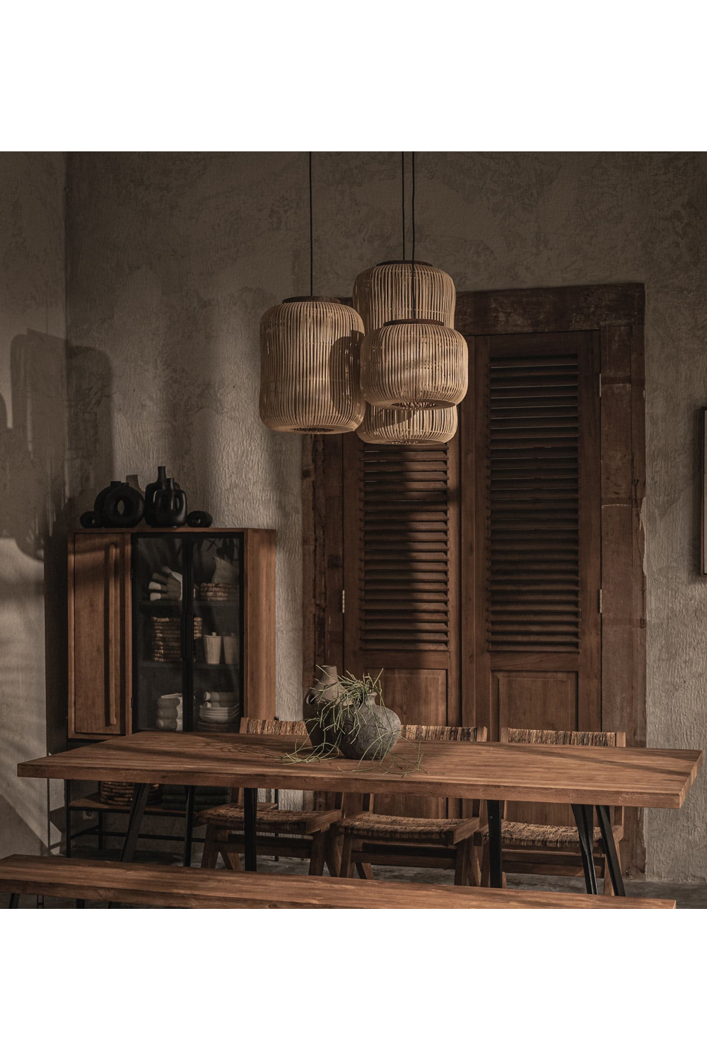 Natural Rattan Hanging Lamp | dBodhi Barrel | OROA.com