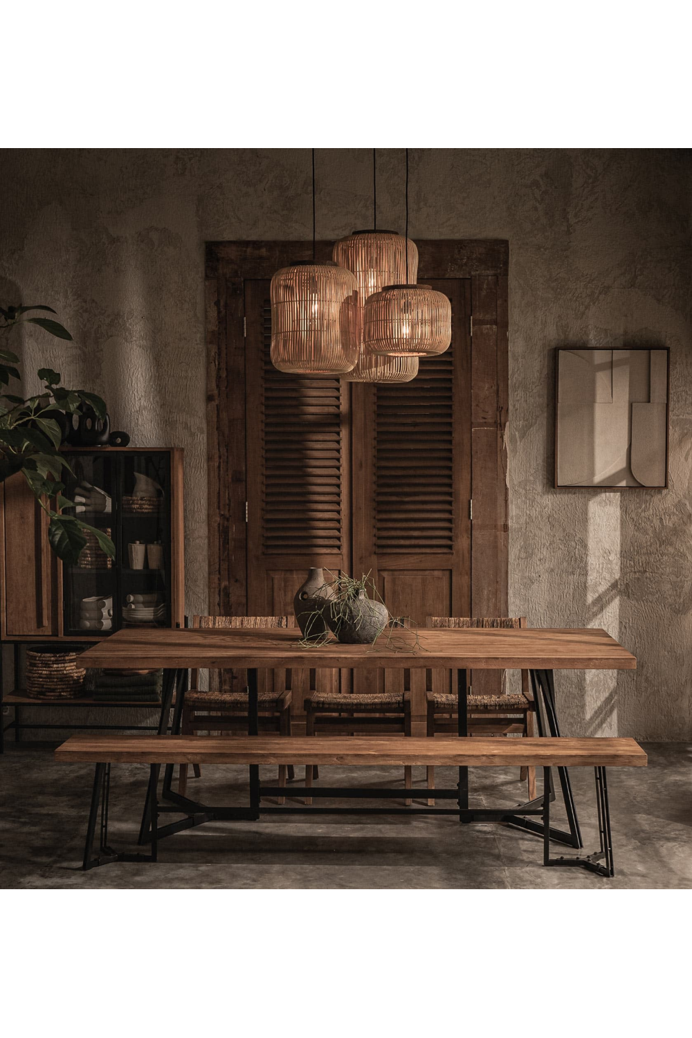 Natural Rattan Hanging Lamp | dBodhi Barrel | OROA.com