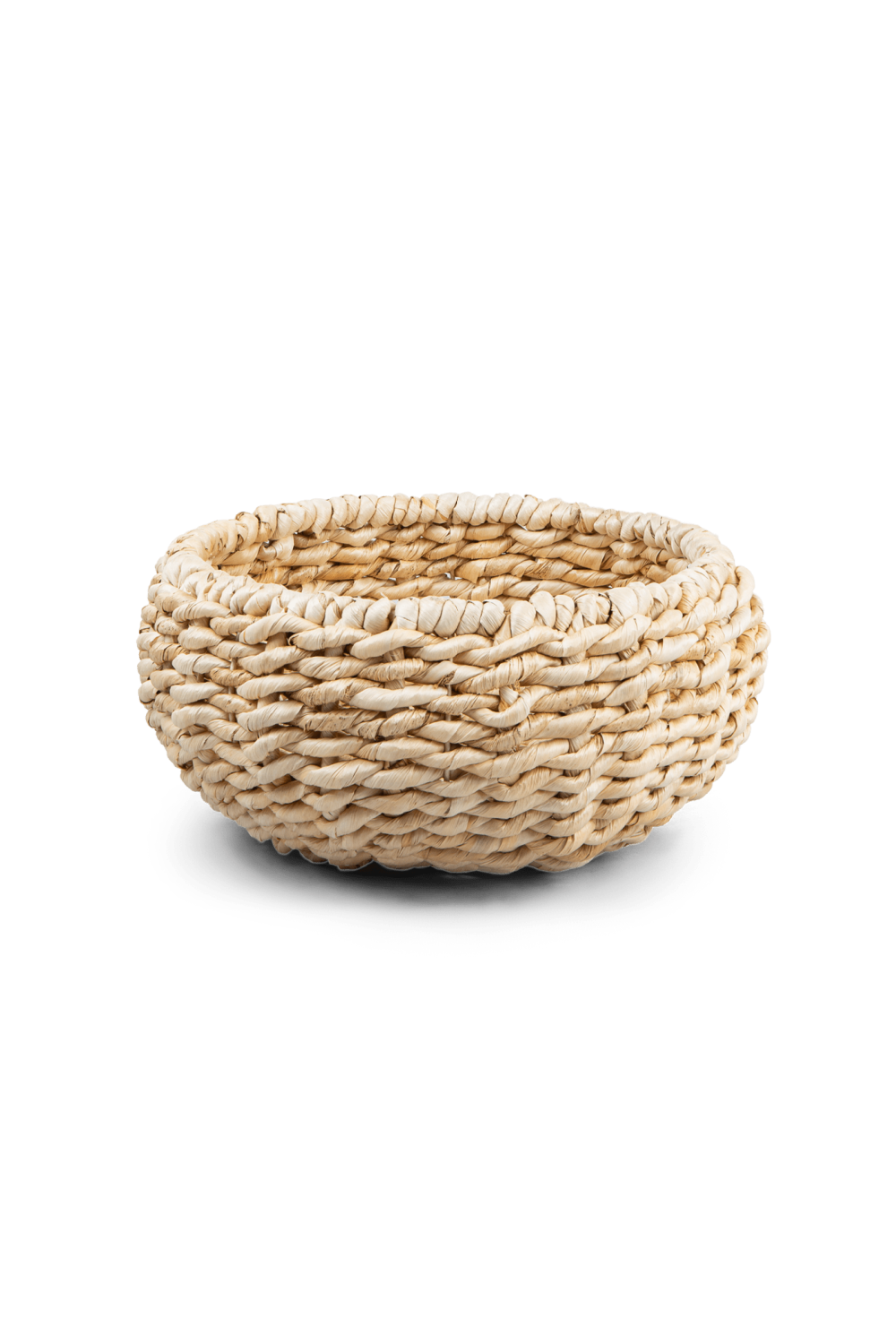 Round Pure Abaca Low Basket | dBodhi Kelud | OROA.com