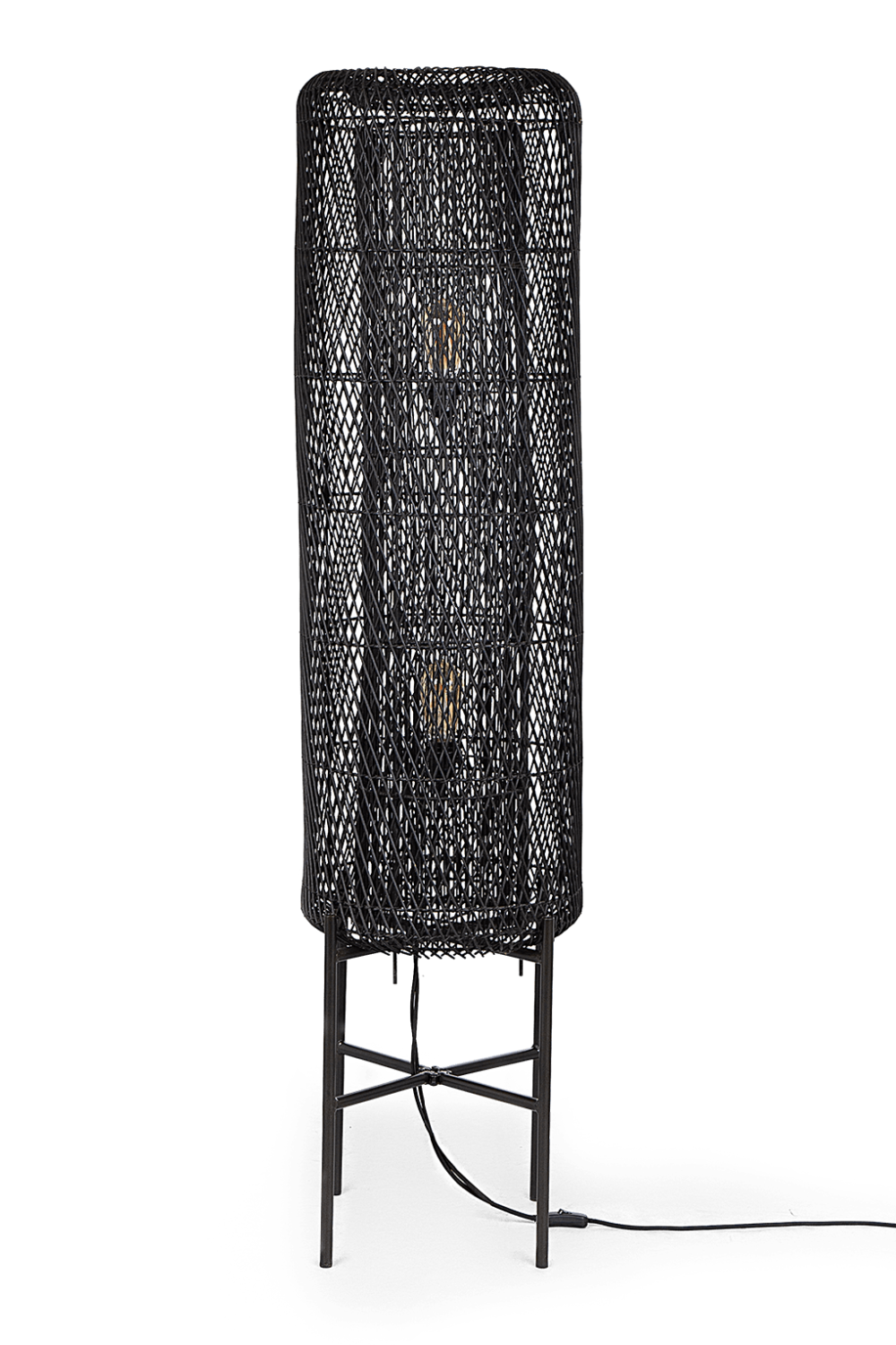 Rattan Mesh Structure Floor Lamp | dBodhi Chunk | OROA.com