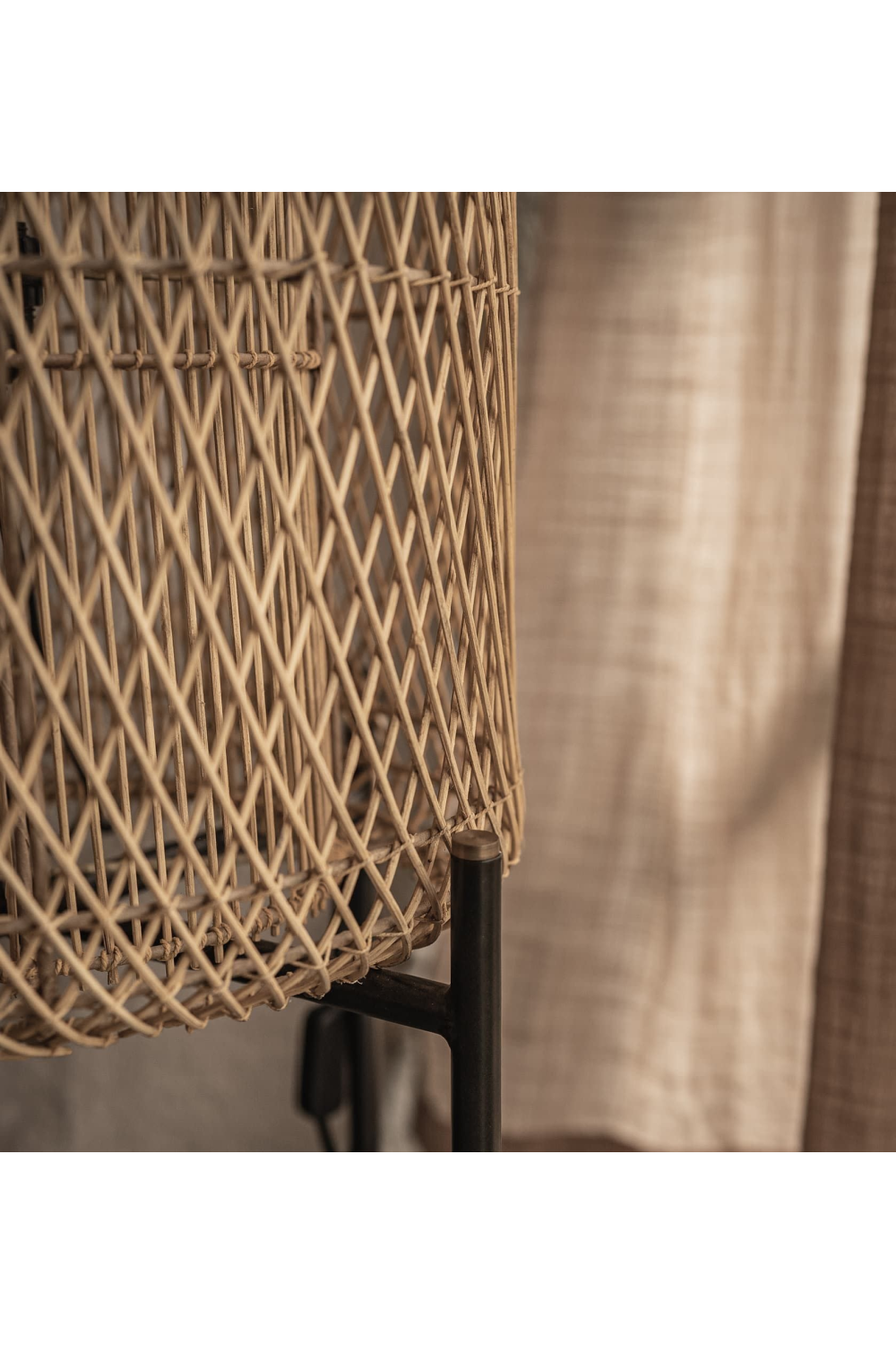 Rattan Mesh Structure Floor Lamp | dBodhi Chunk | OROA.com