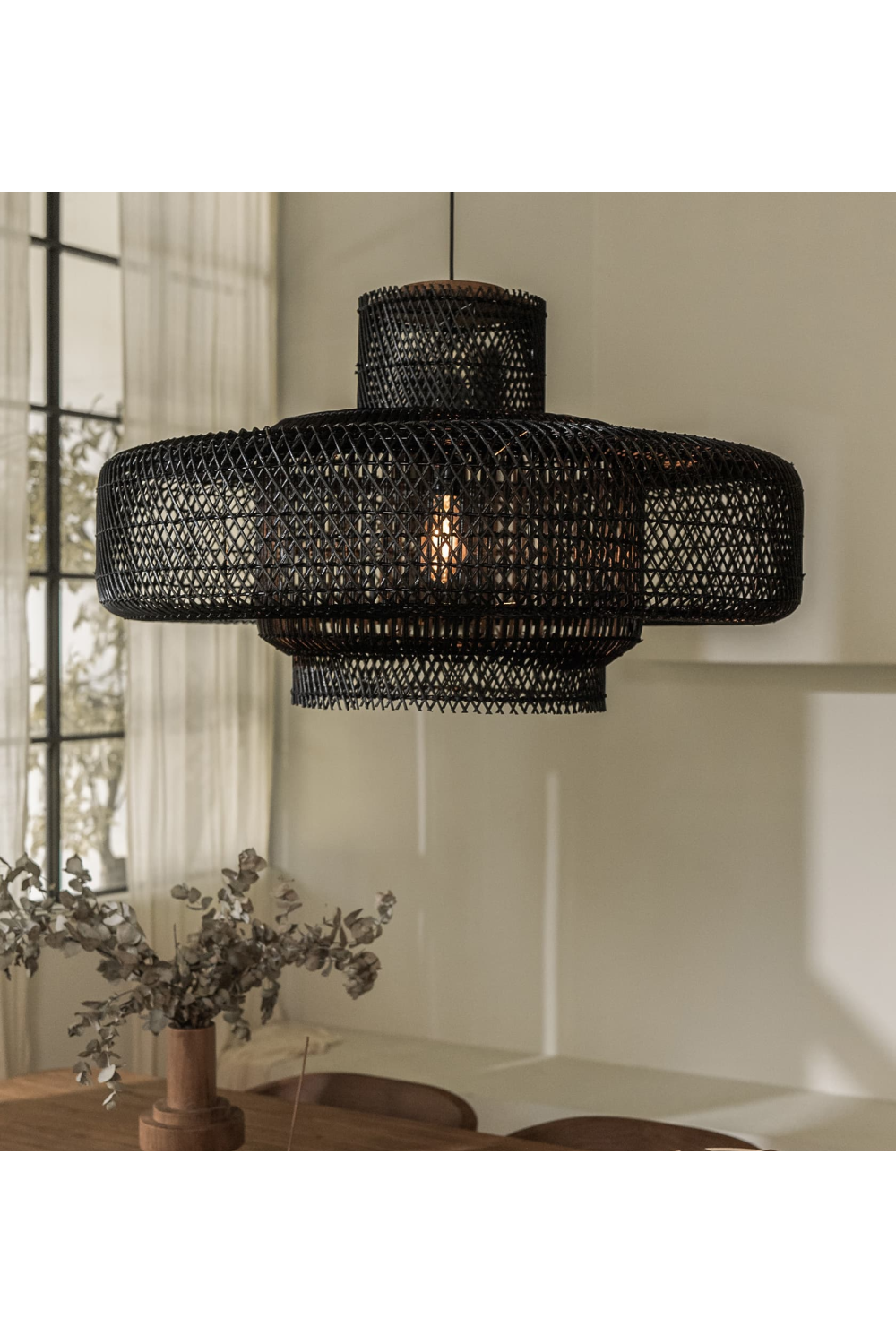 Black Rattan Lampshade | dBodhi Elements | OROA.com