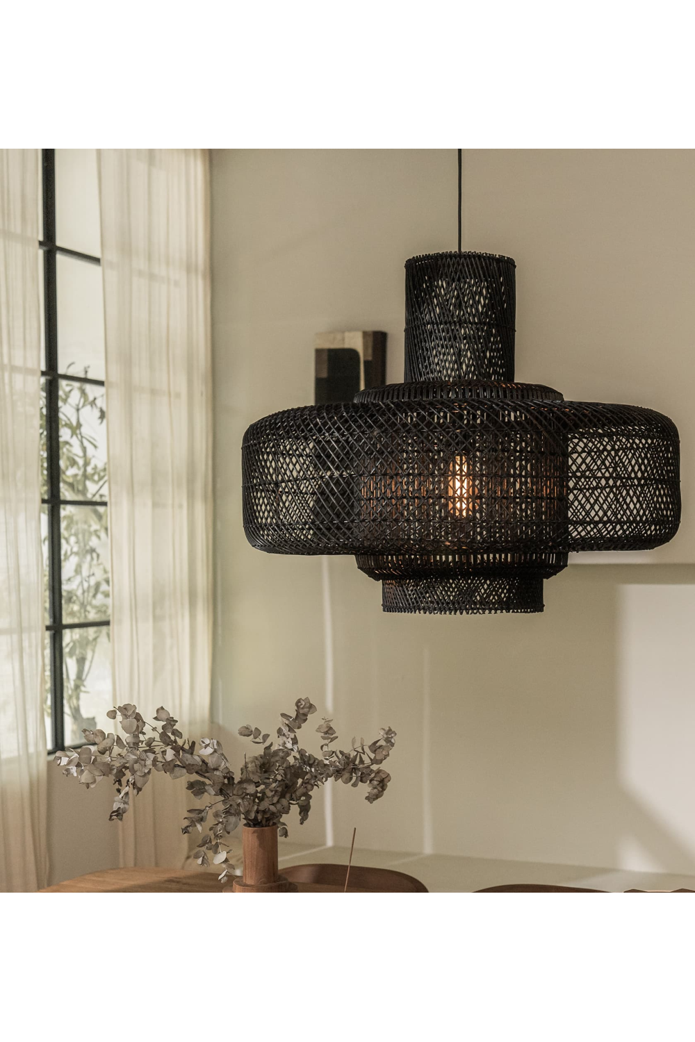 Black Rattan Lampshade | dBodhi Elements | OROA.com