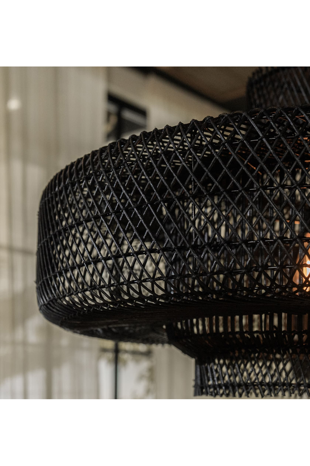 Black Rattan Lampshade | dBodhi Elements | OROA.com