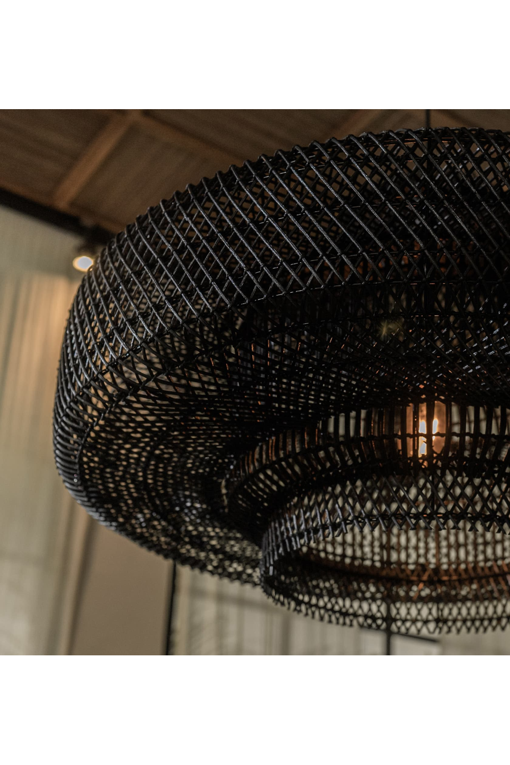 Black Rattan Lampshade | dBodhi Elements | OROA.com