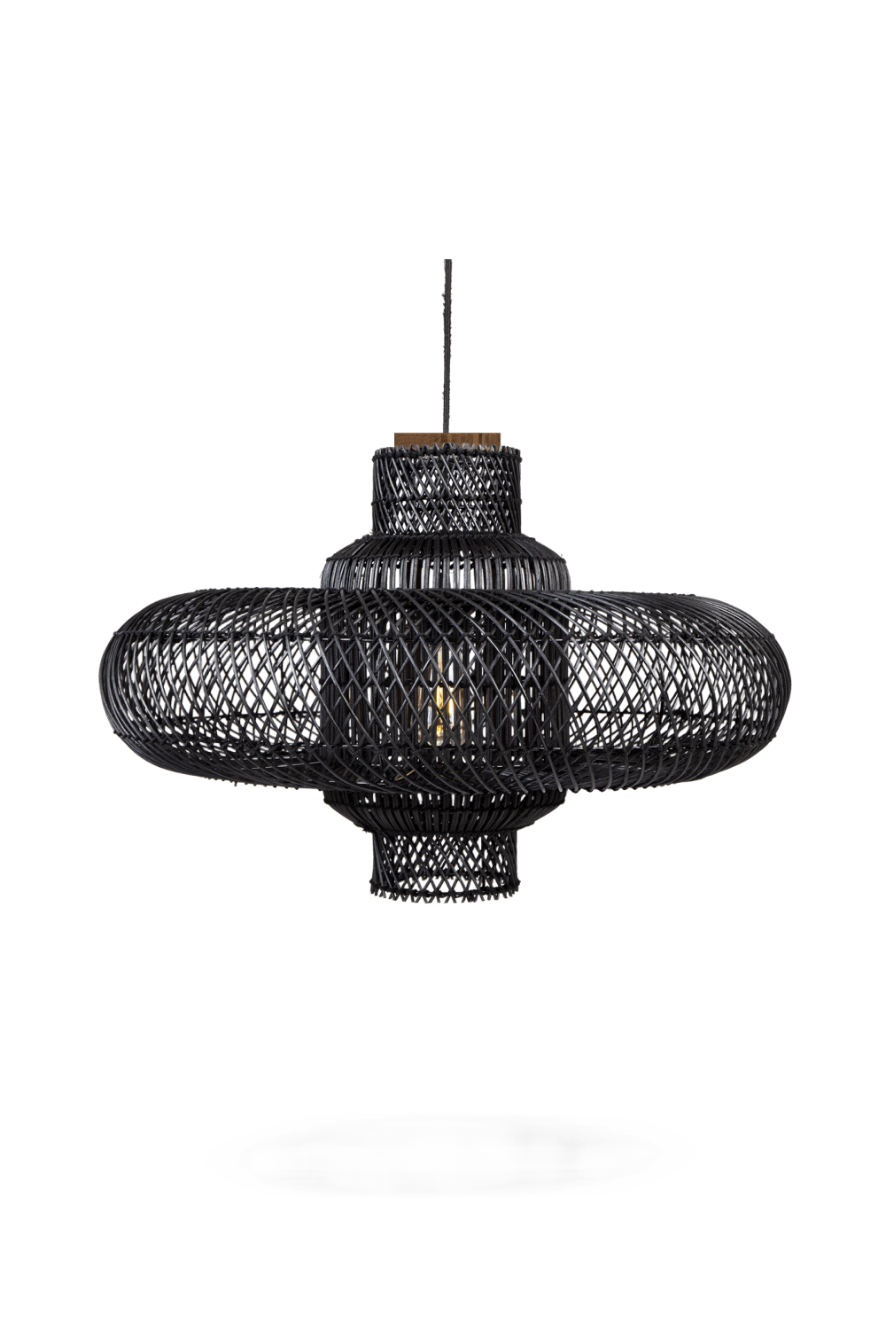 Black Rattan Modern Lampshade | dBodhi Organo | OROA.com