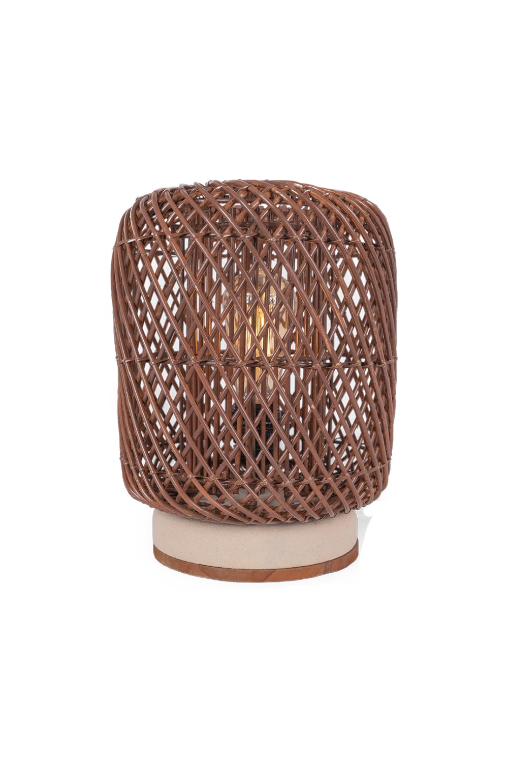 Brown Rattan Table Lamp | dBodhi Palma | OROA.com