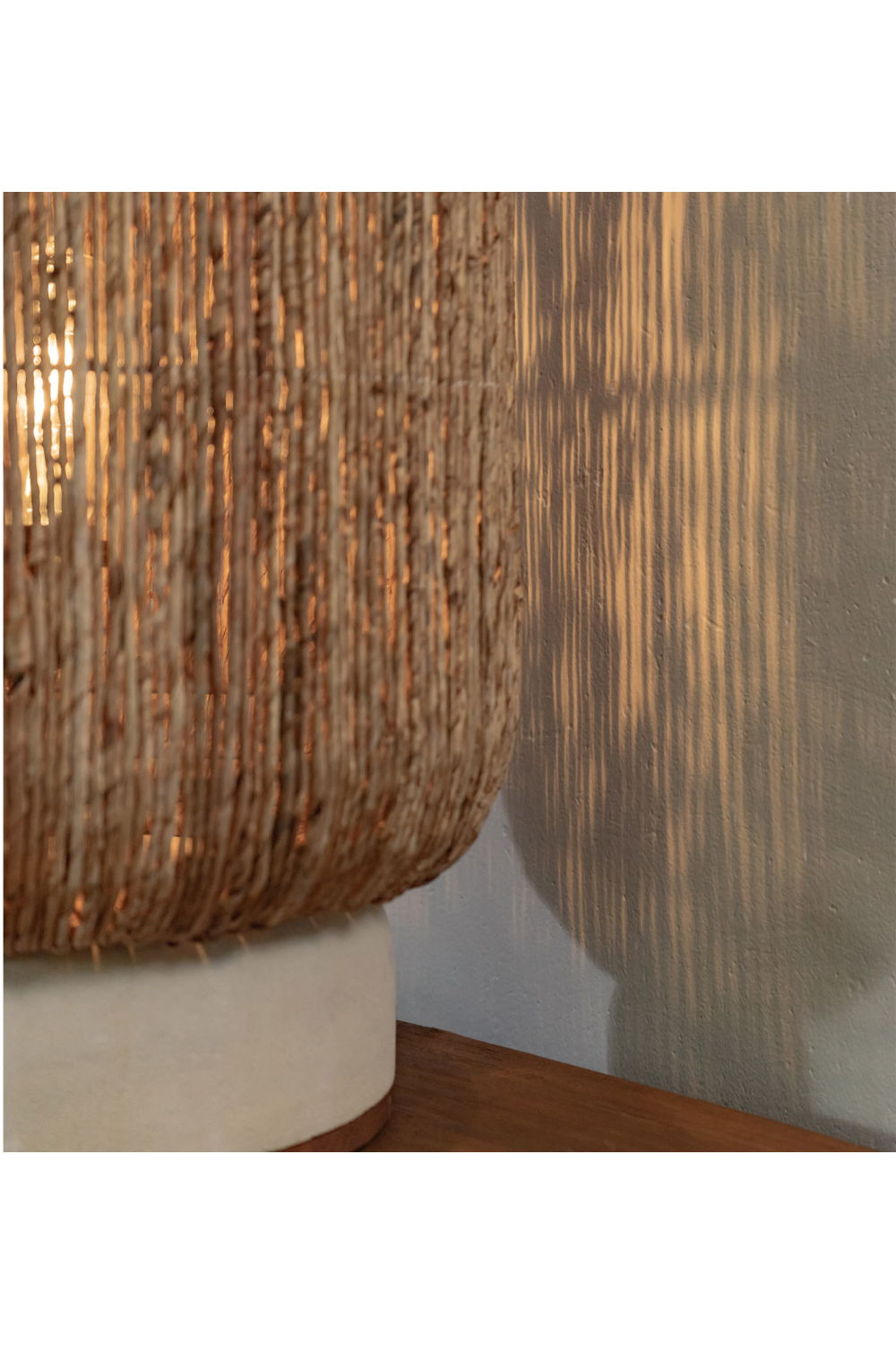 Woven Abaca Table Lamp | dBodhi Palma | OROA.com