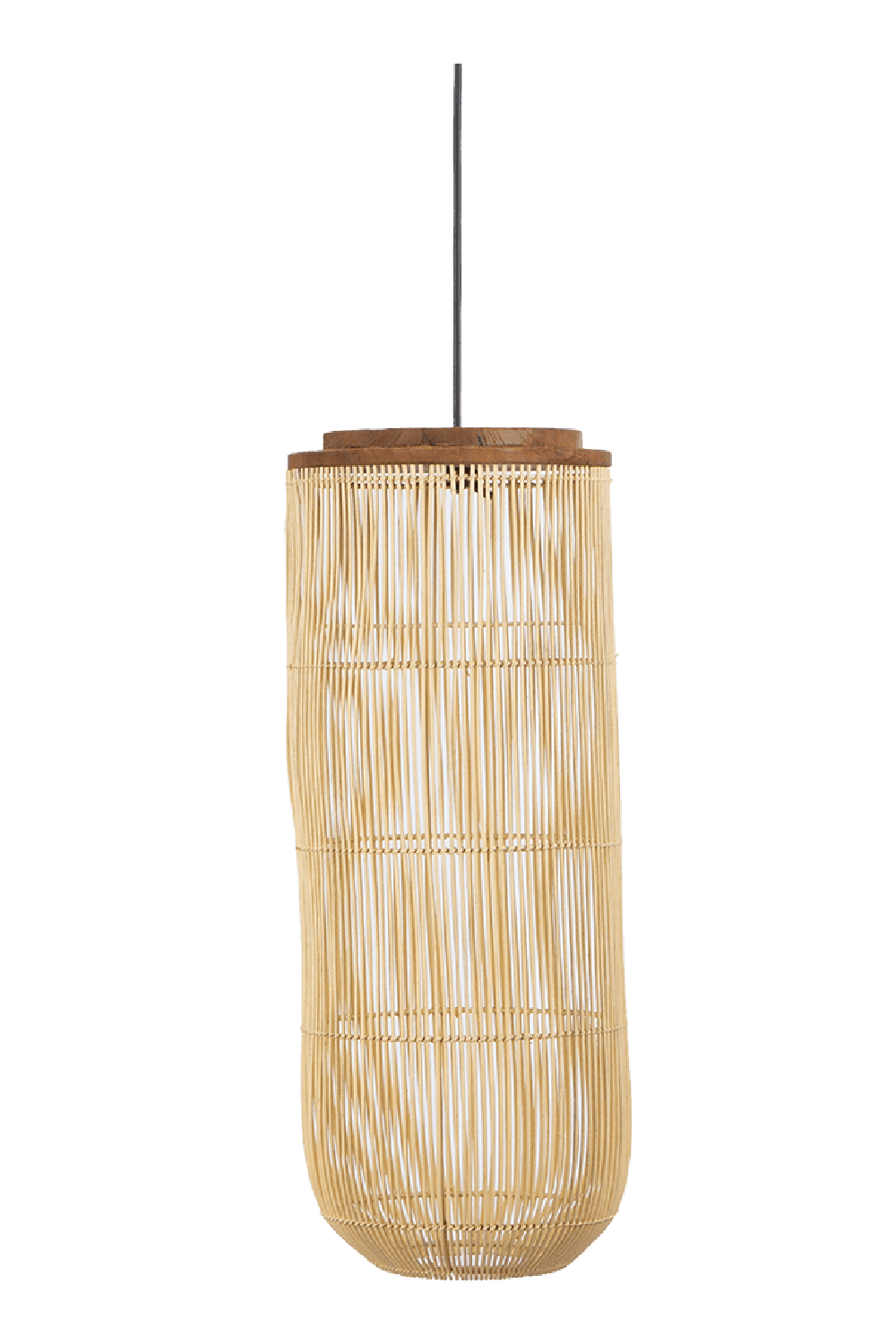 Natural Cylindrical Rattan Hanging Lamp | dBodhi Tub | OROA.com