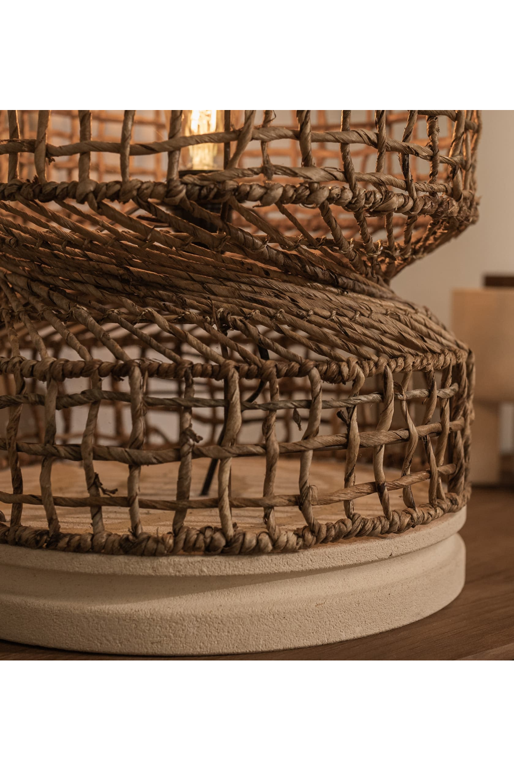 Abaca Wide Table Lampshade | dBodhi Twister | OROA.com