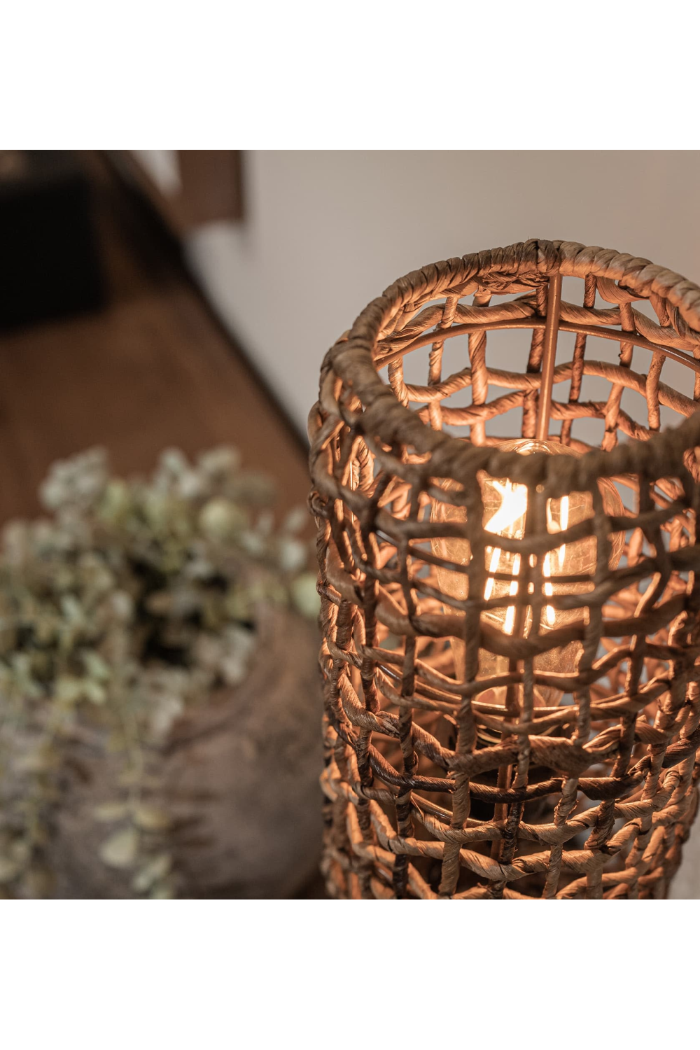 Abaca Rustic Table Lampshade | dBodhi Twister | OROA.com
