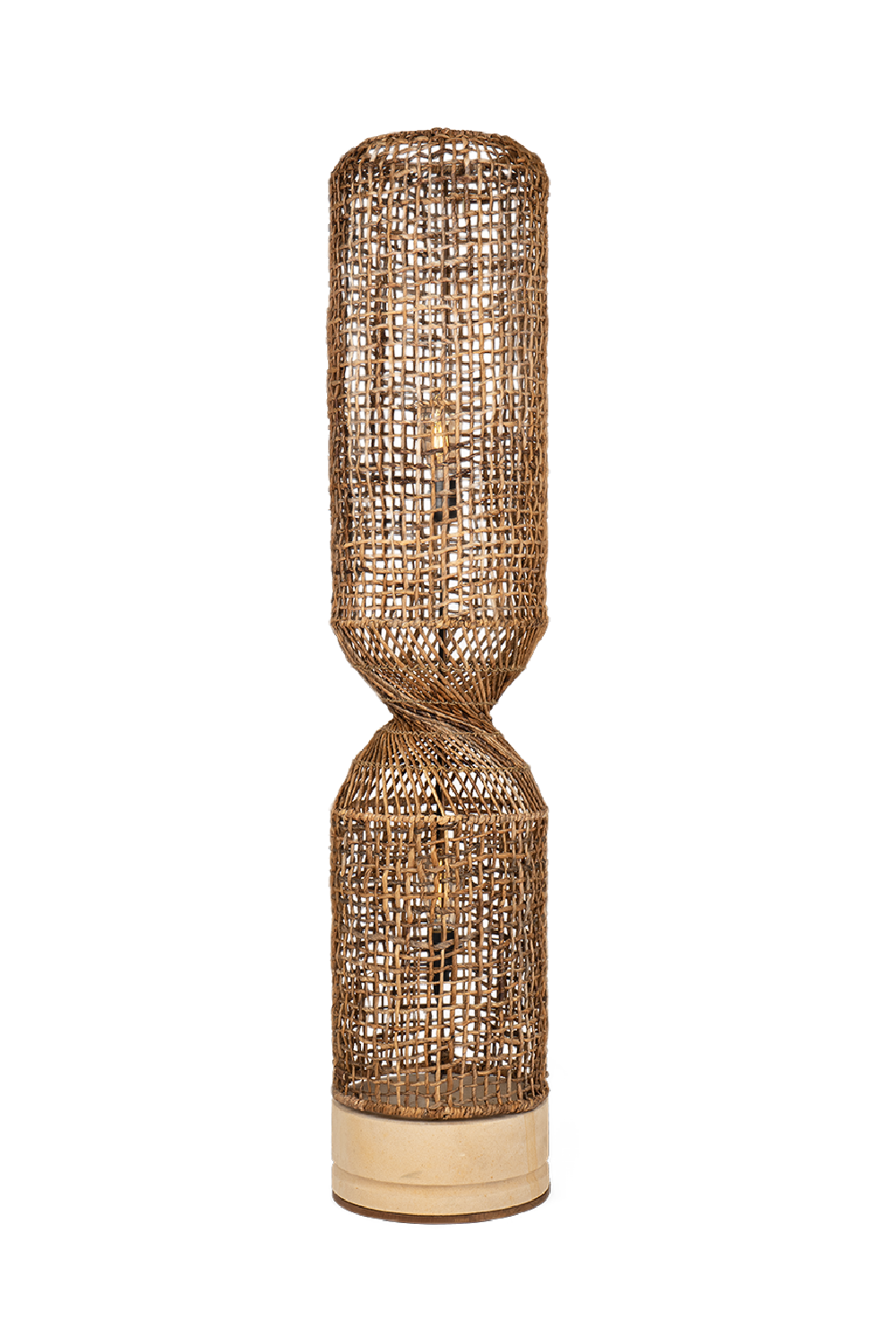 Abaca Rustic Floor Lampshade | dBodhi Twister | OROA.com
