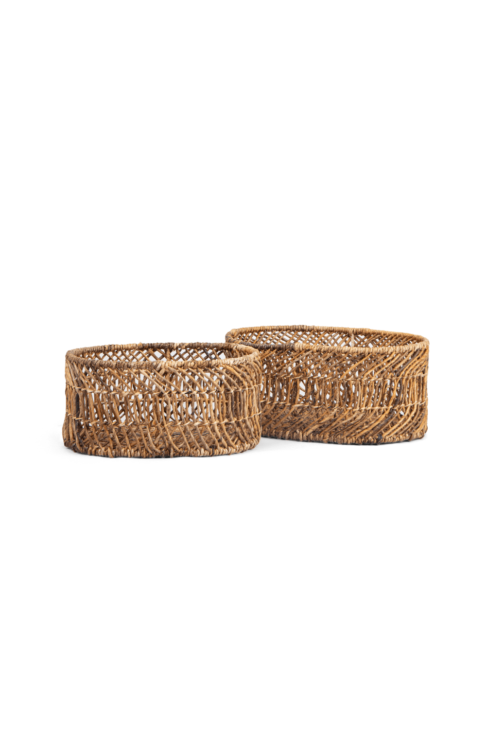 Oval Woven Abaca Basket Set (2) | dBodhi Kawi | OROA.com