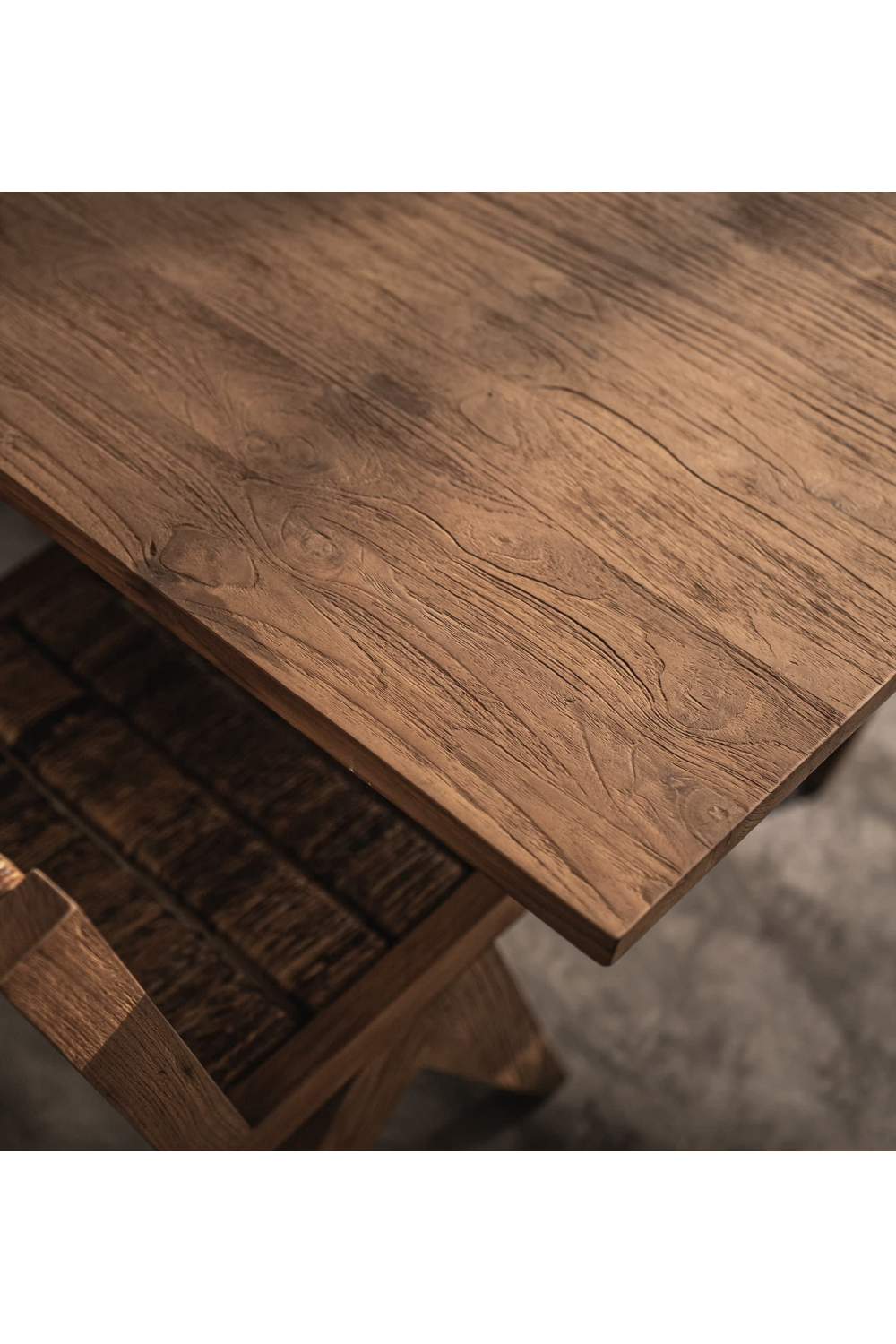 Natural Wooden Matrix Leg Dining Table | dBodhi Xono | OROA.com