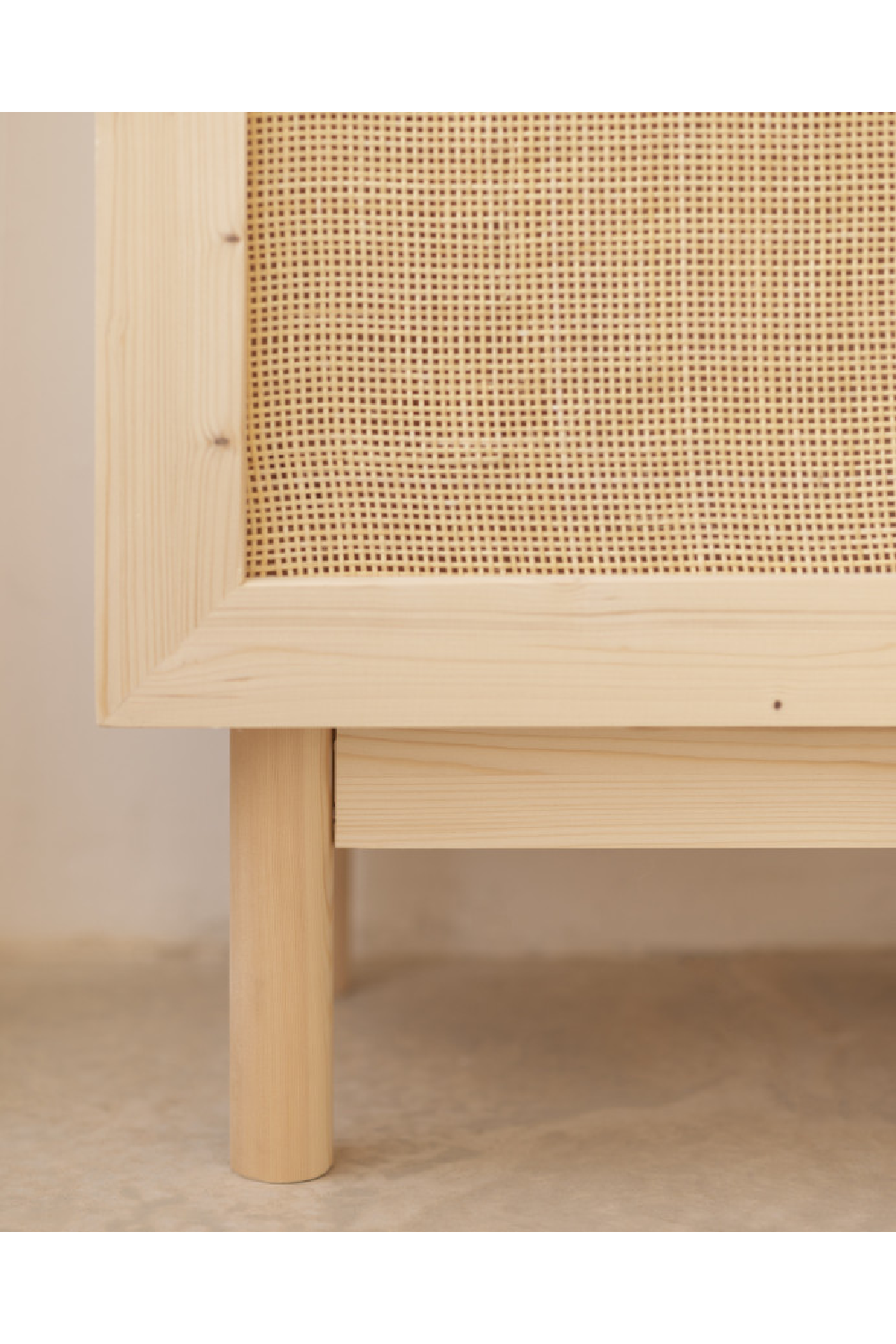 Rattan 2-Door Cabinet | Decowood Frida | Oroa.com