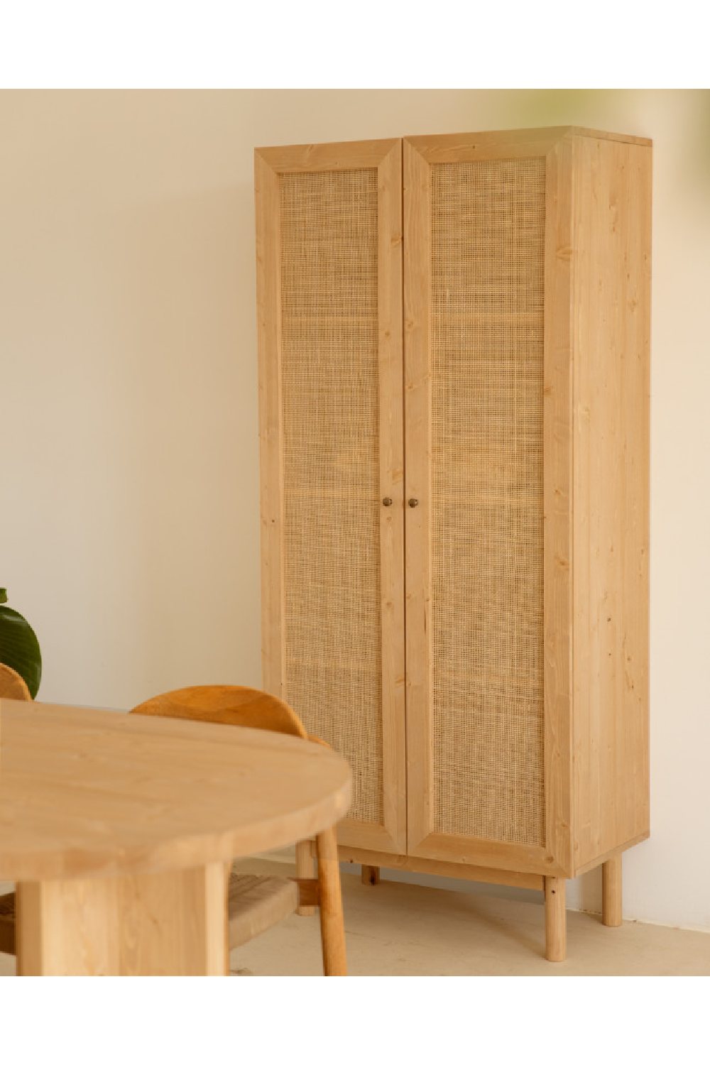 Rattan 2-Door Cabinet | Decowood Frida | Oroa.com