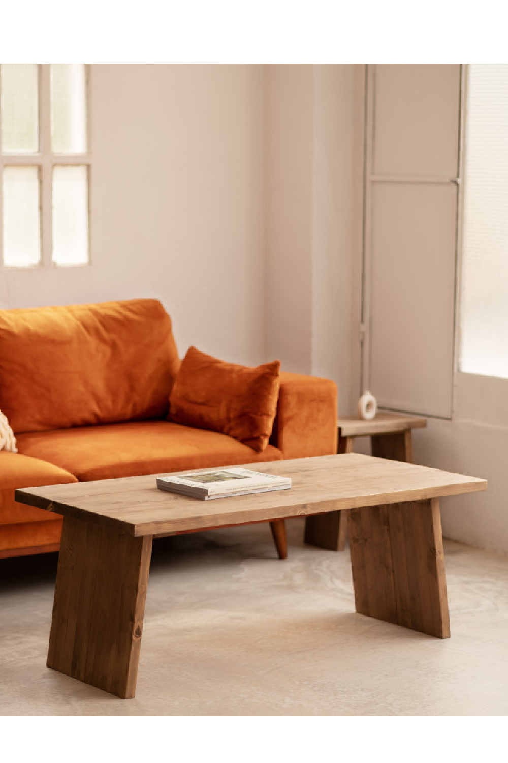 Pine Wood Coffee Table | Decowood Frida II | Oroa.com