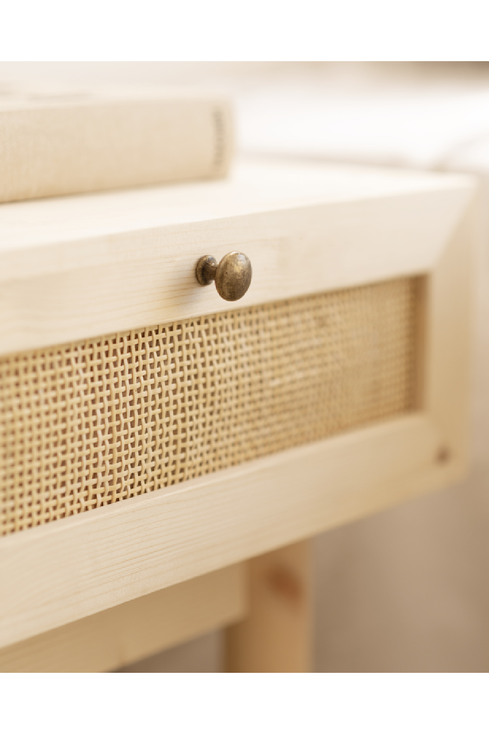 Rattan Drawer Bedside Table | Decowood Frida | Oroa.com