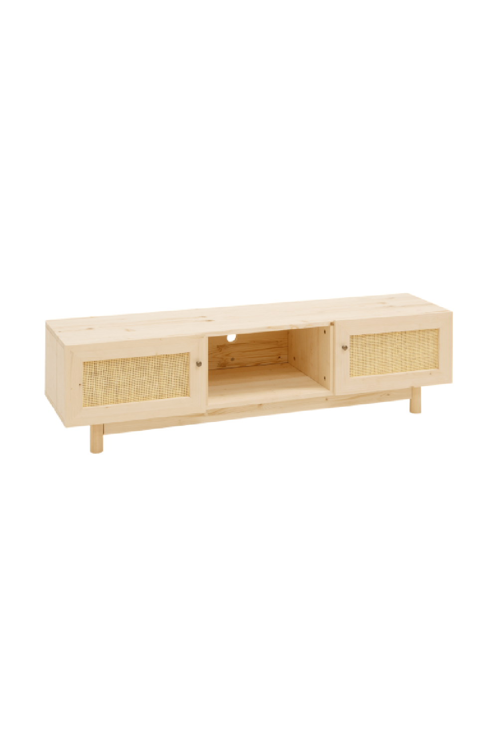 Rattan 2-Door Media Unit | Decowood Frida | Oroa.com