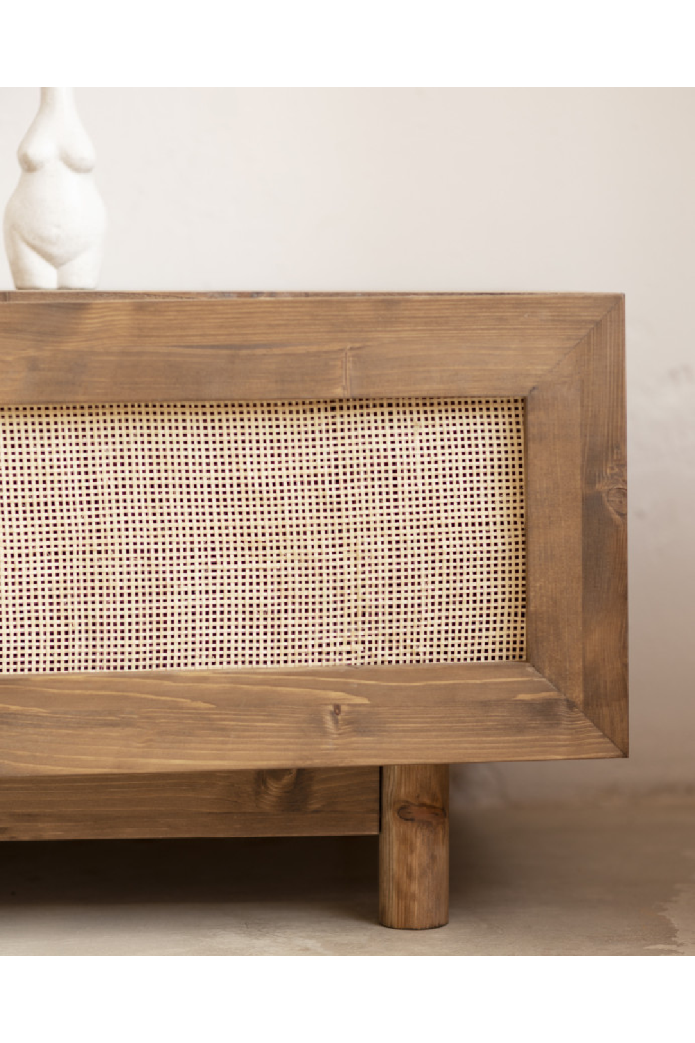 Rattan 2-Door Media Unit | Decowood Frida | Oroa.com