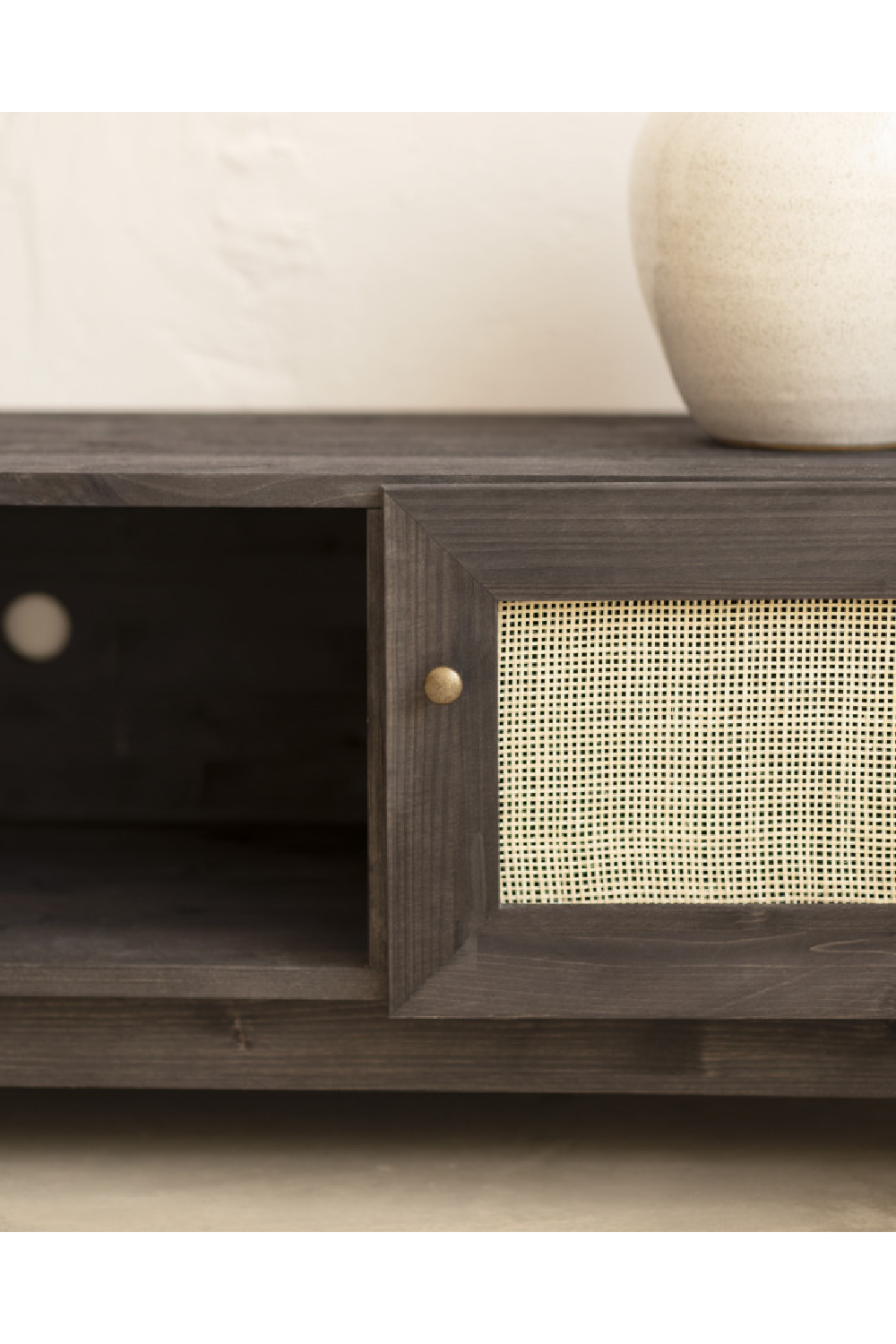 Rattan 2-Door Media Unit | Decowood Frida | Oroa.com