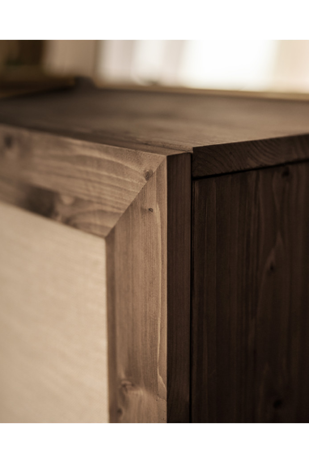 Fabric 2-Door Sideboard | Decowood Linen | Oroa.com