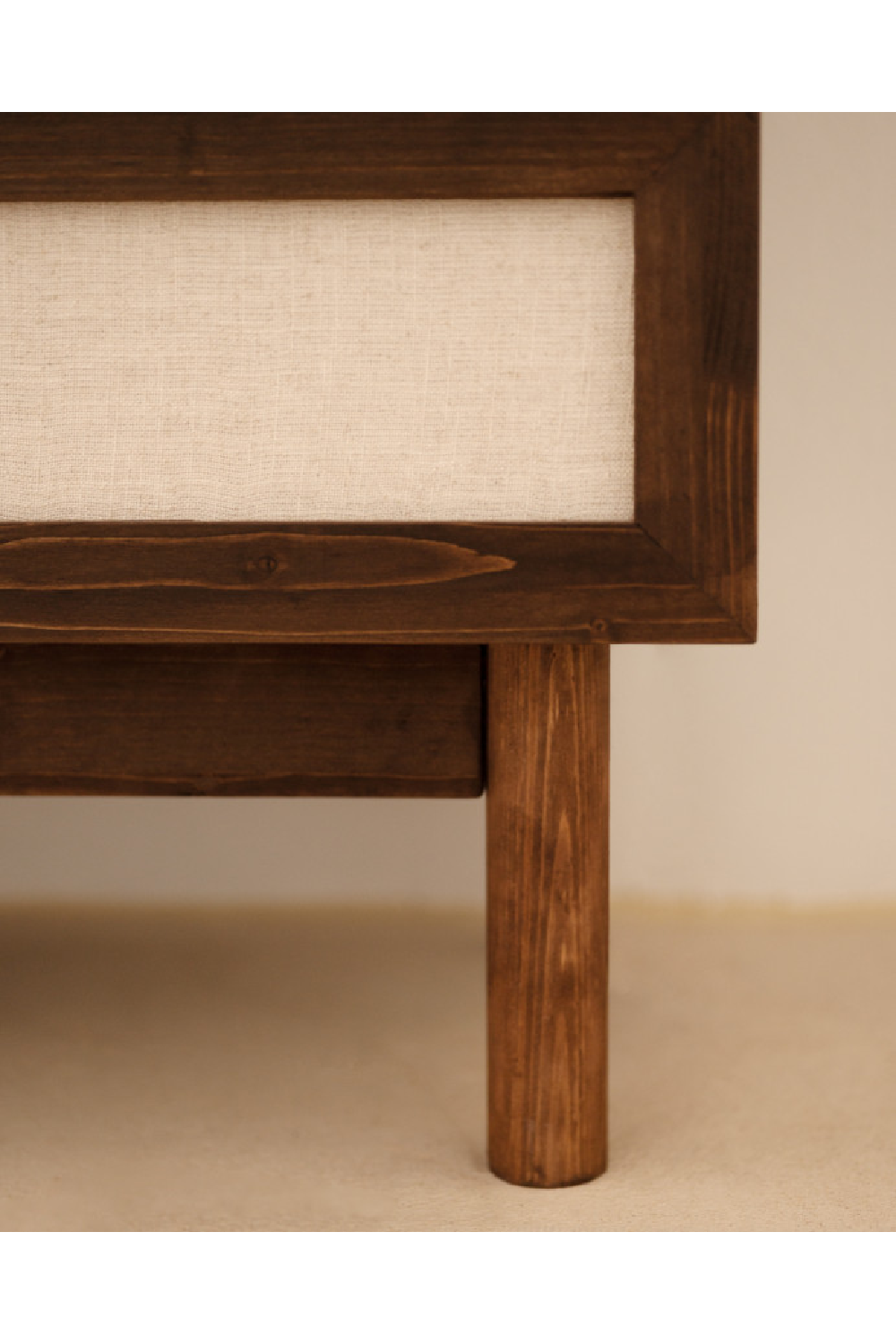 Wood Framed Fabric 6-Drawer Chest | Decowood Linen | Oroa.com