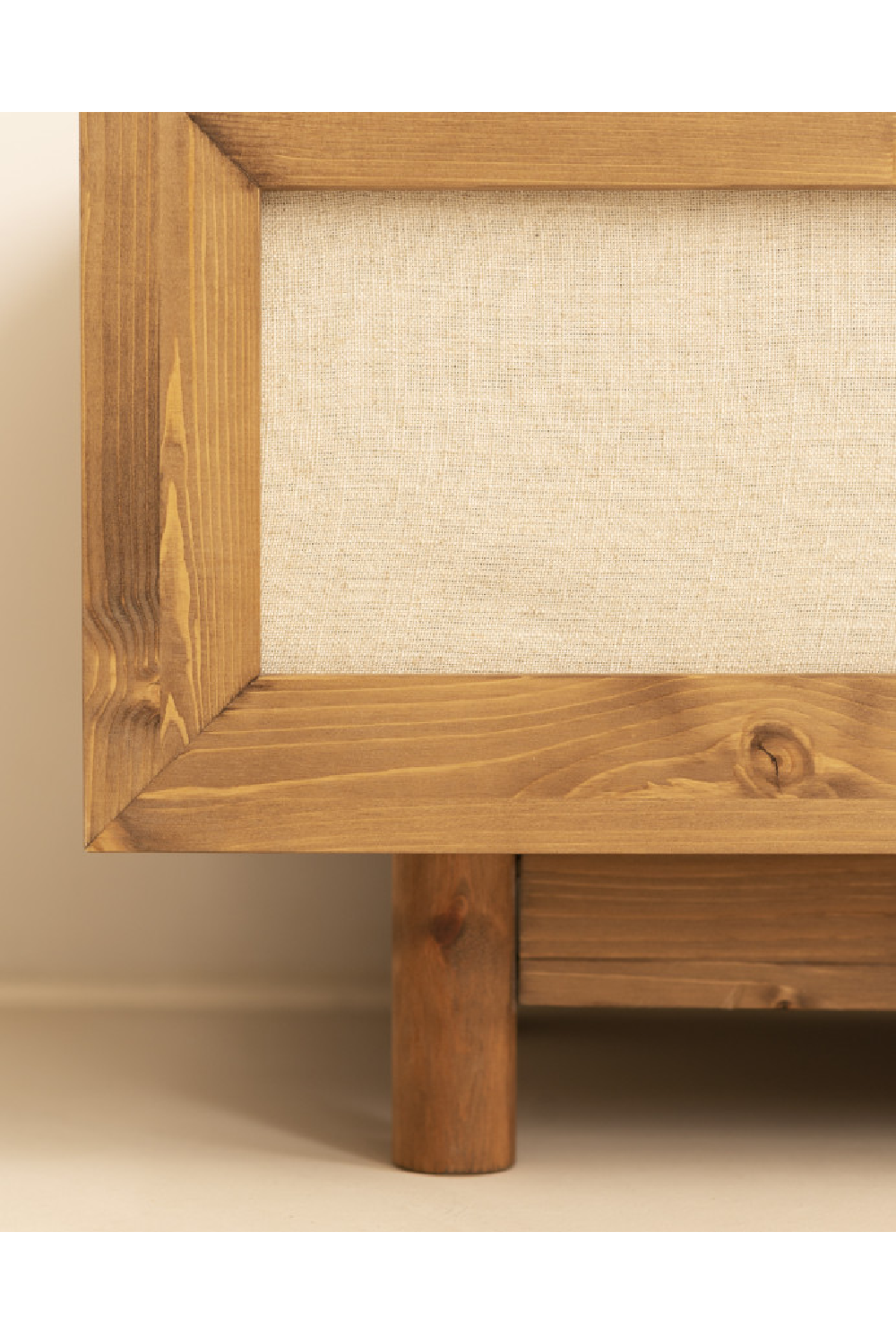 Fabric 2-Door TV Stand | Decowood Linen | Oroa.com