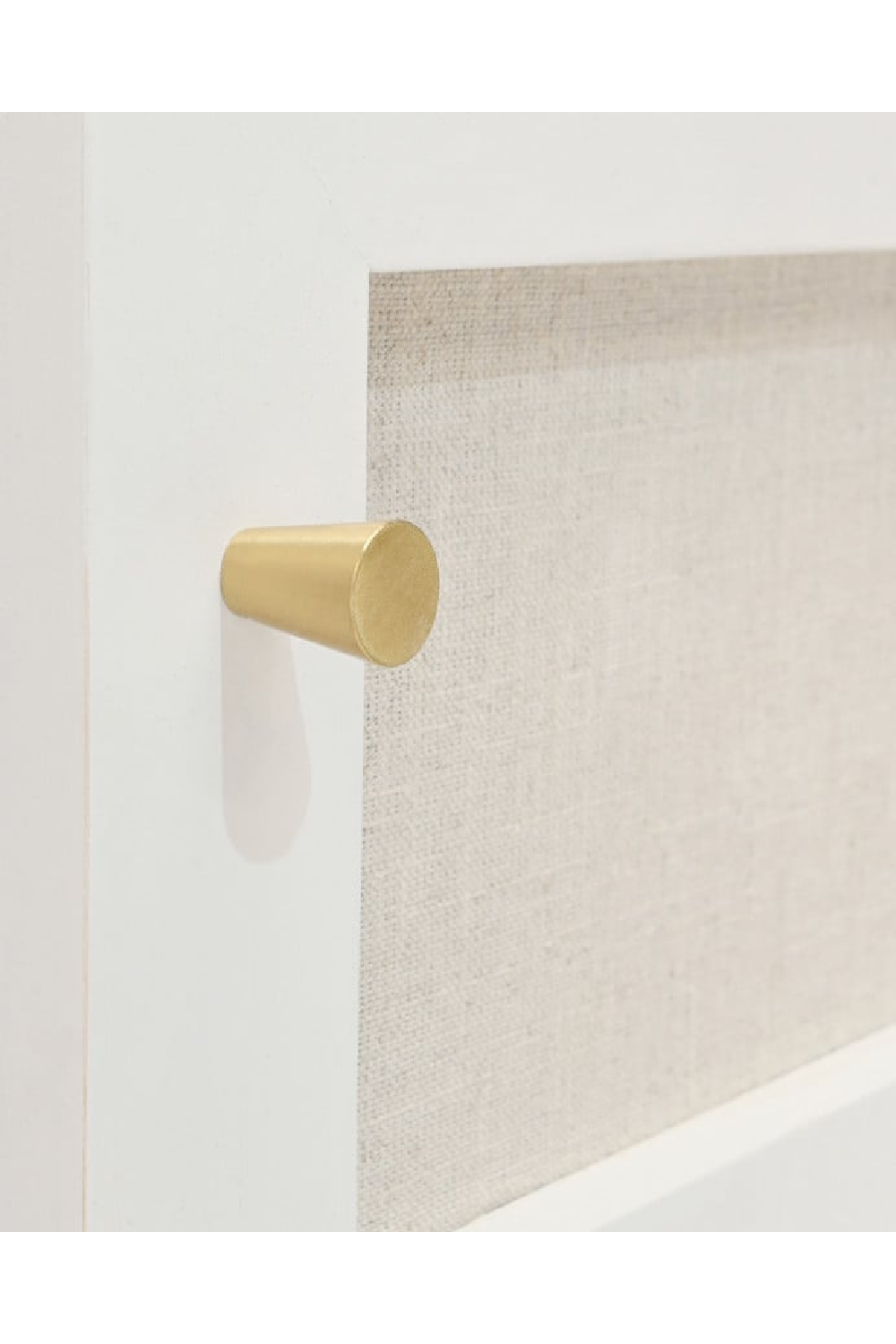 Fabric 2-Door TV Stand | Decowood Linen | Oroa.com