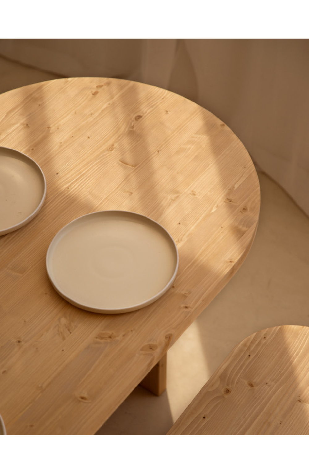 Oval Solid Wood Dining Table | Decowood Tokyo | Oroa.com