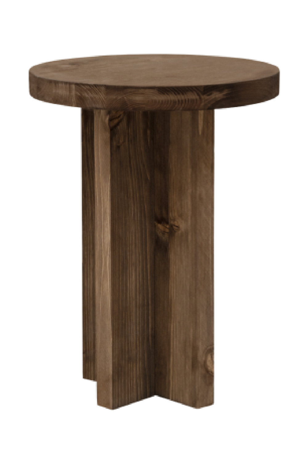 Japandi Round Bedside Table | Decowood Tokyo | Oroa.com