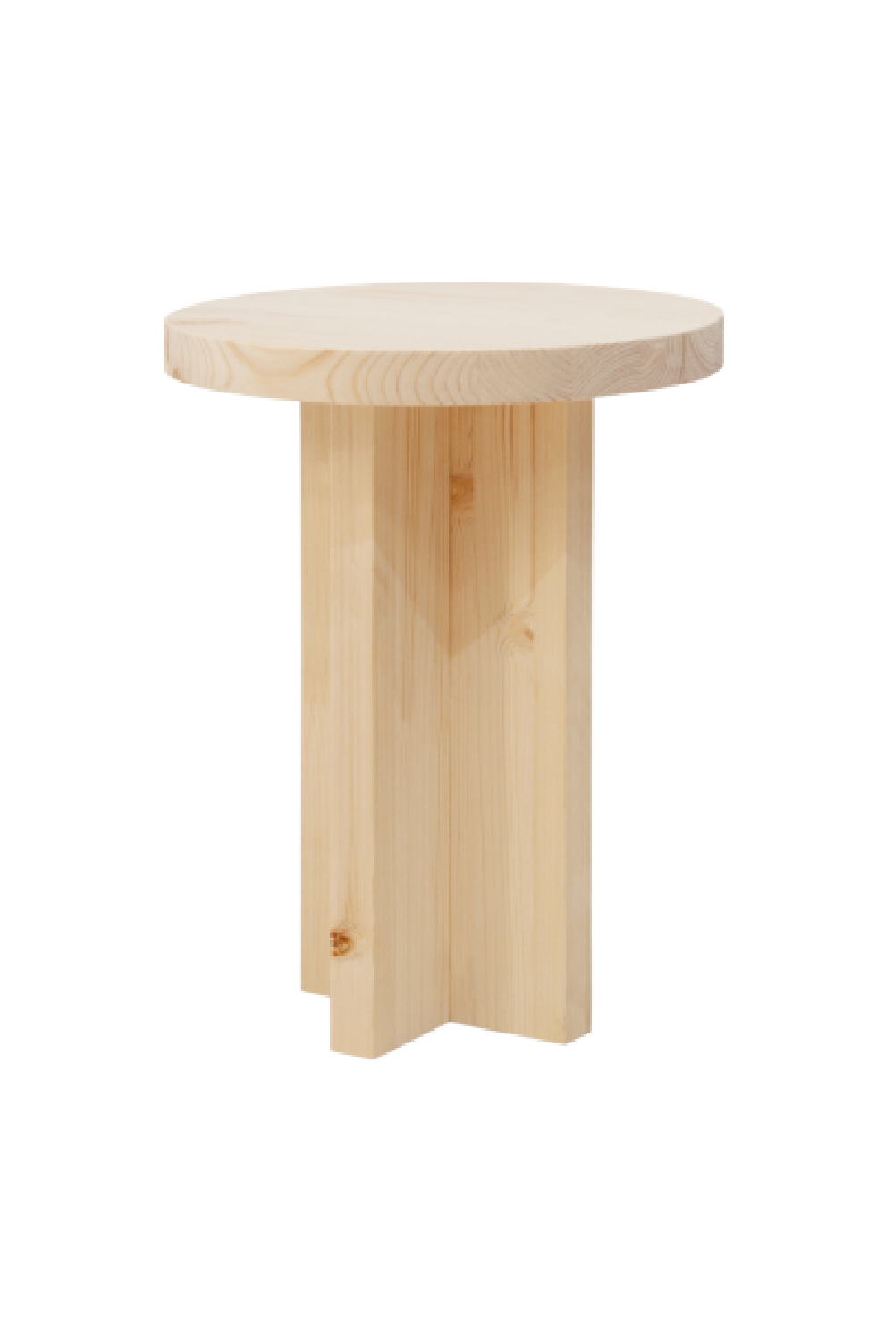 Round Solid Wood Stool | Decowood Tokyo | Oroa.com