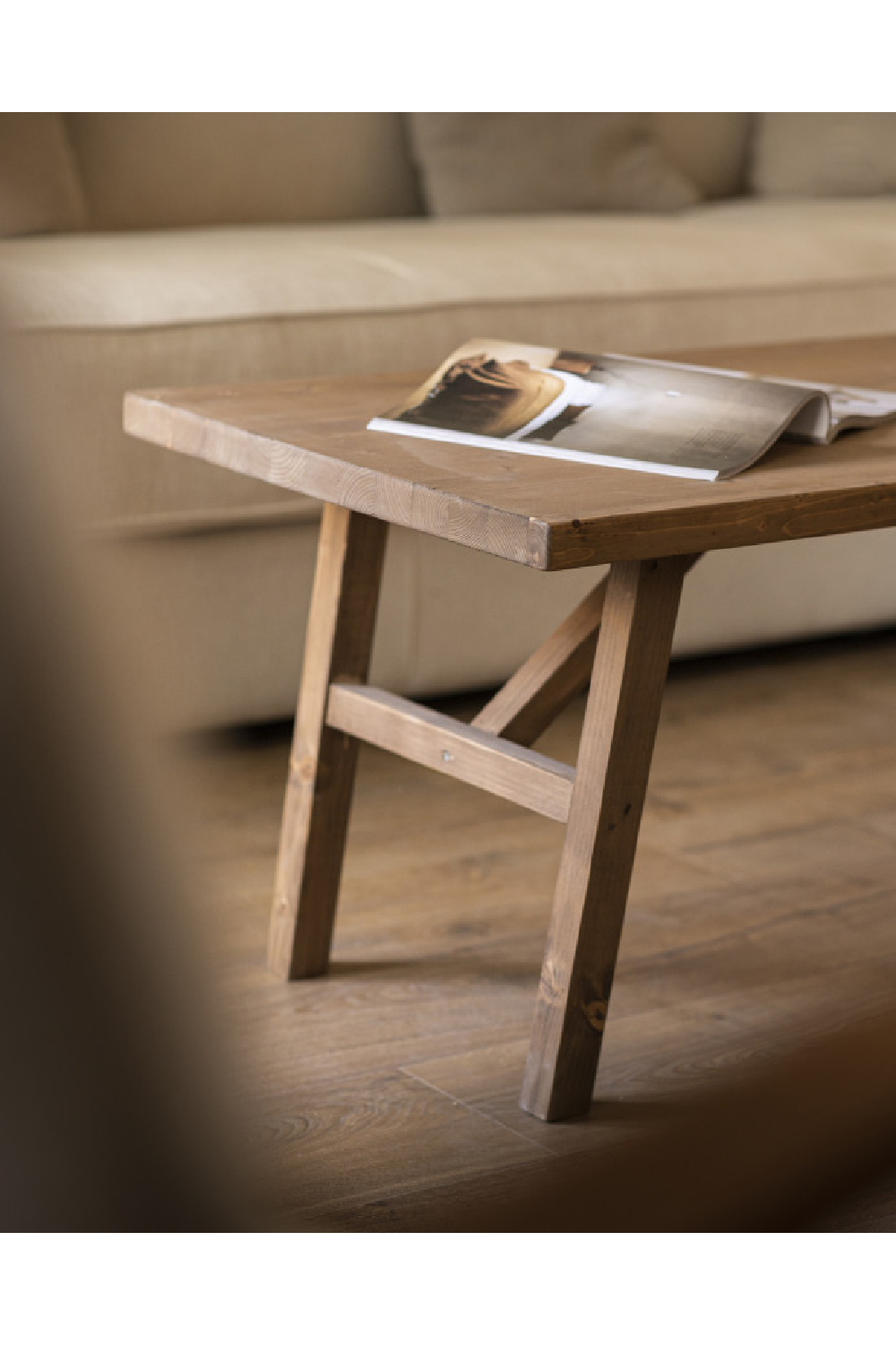 Scandinavian Wooden Coffee Table | Decowood Siep | OROA.com