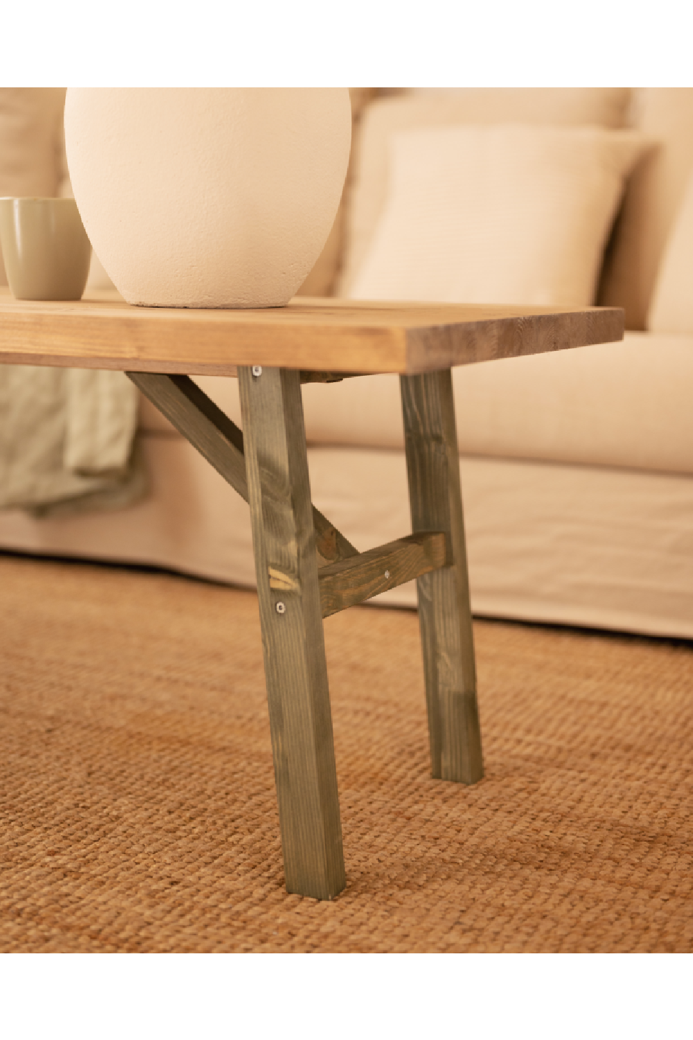 Scandinavian Wooden Coffee Table | Decowood Siep | OROA.com