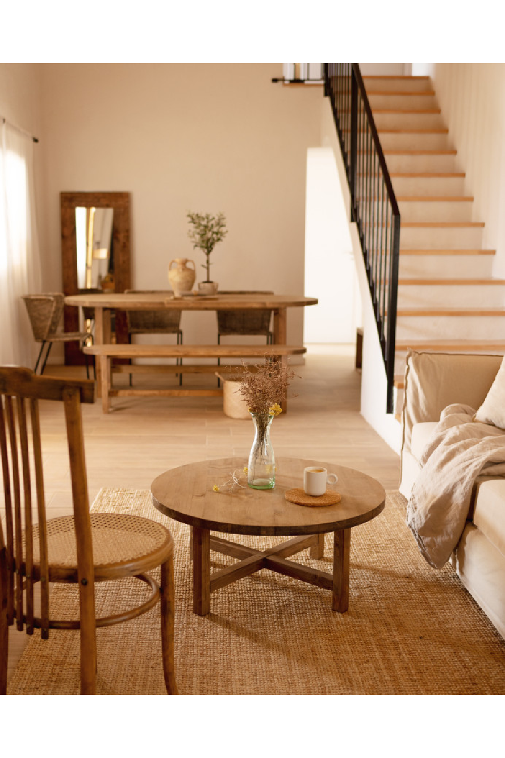 Wooden Oval Dining Table | Decowood Olivia | Oroa.com