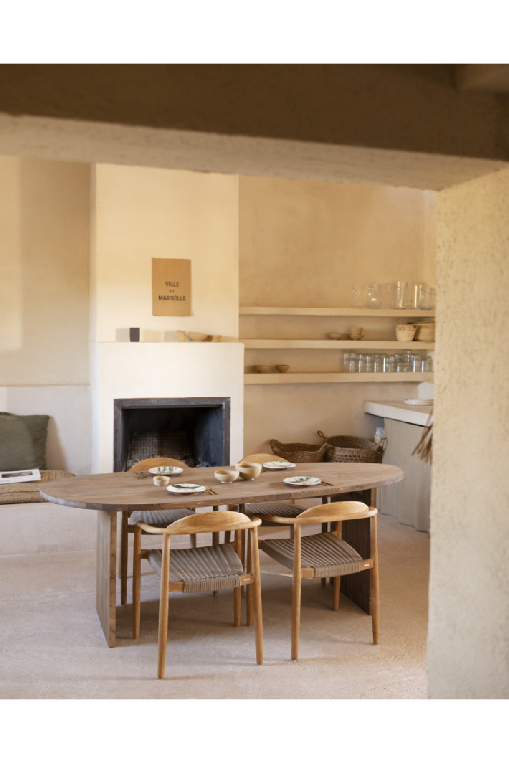 Asymmetrical Oval Dining Table | Decowood Mur | Oroa.com